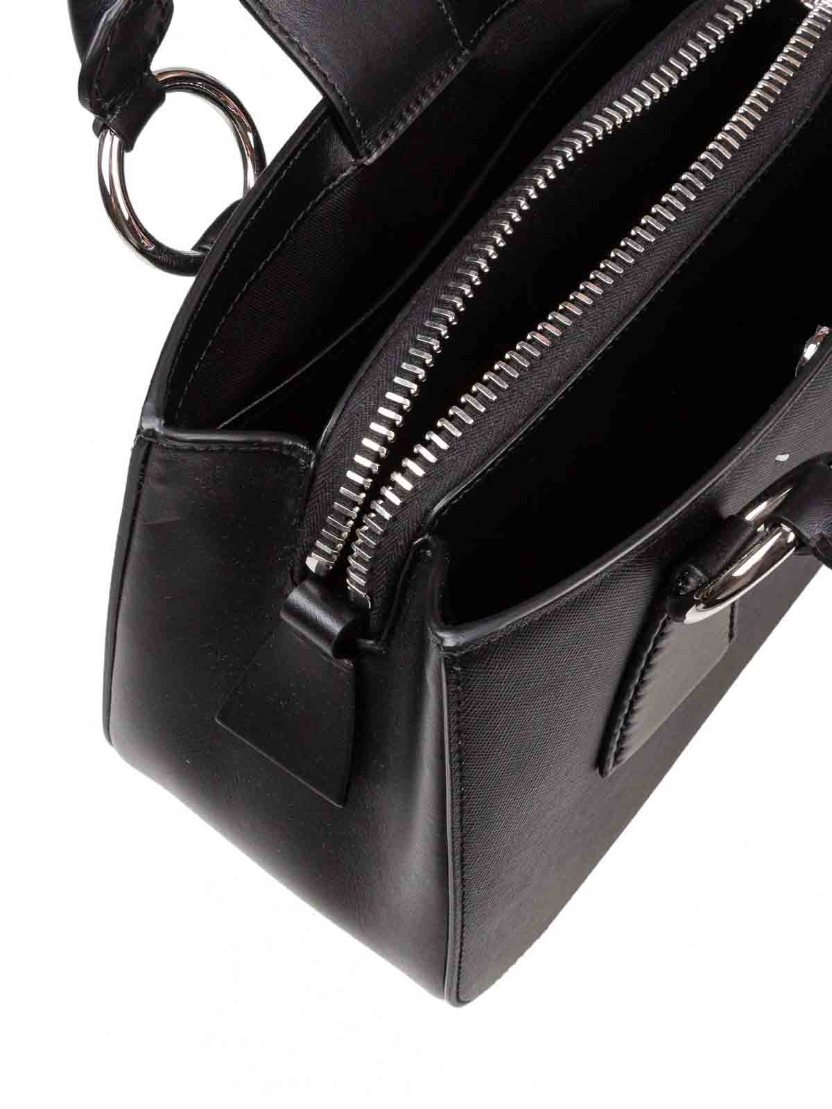 Hand bag in black leather SB1D0048P7275T8013 (Maison Margiela / ハンドバッグ・ショルダーバッグ ) | Maison Margiela (メゾン マルジェラ)(4)