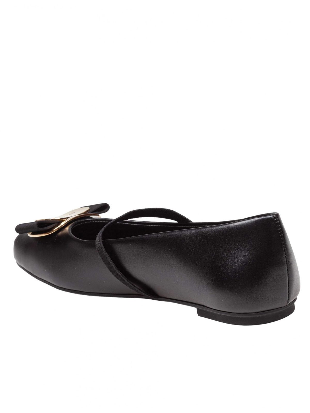 Zina dancer in black leather 01H345768868 (FERRAGAMO / フラットシューズ ) | FERRAGAMO (フェラガモ)(2)