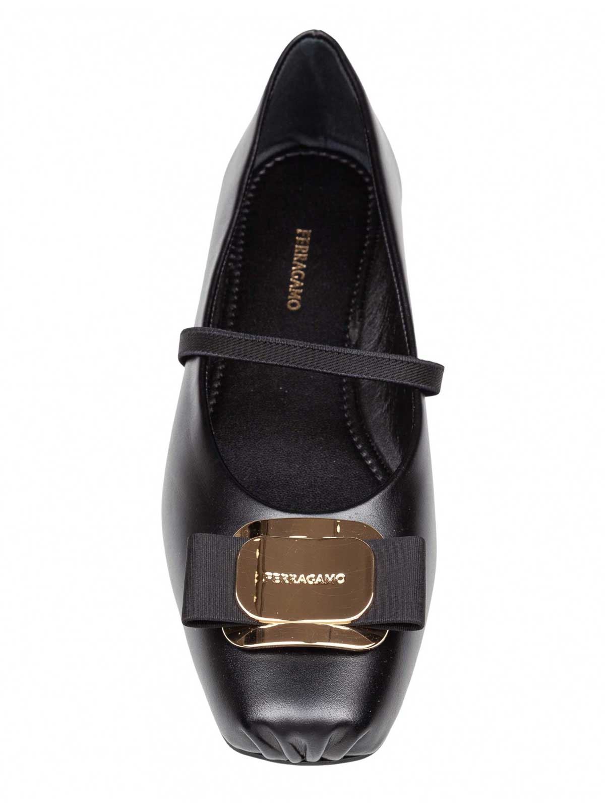 Zina dancer in black leather 01H345768868 (FERRAGAMO / フラットシューズ ) | FERRAGAMO (フェラガモ)(3)