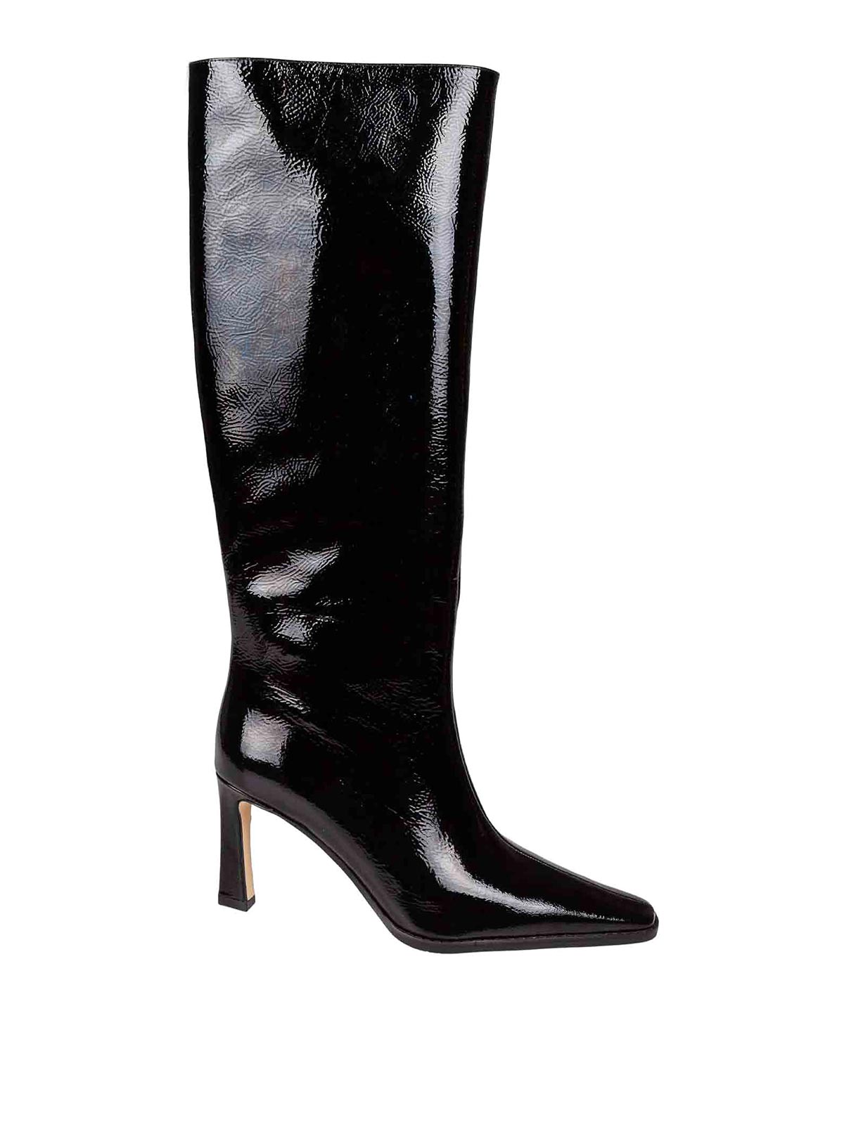 Darrah Heeled boot in black paint leather 40F5DRMB5A001 (MICHAEL KORS / ブーツ ) | MICHAEL KORS (マイケル・コース)