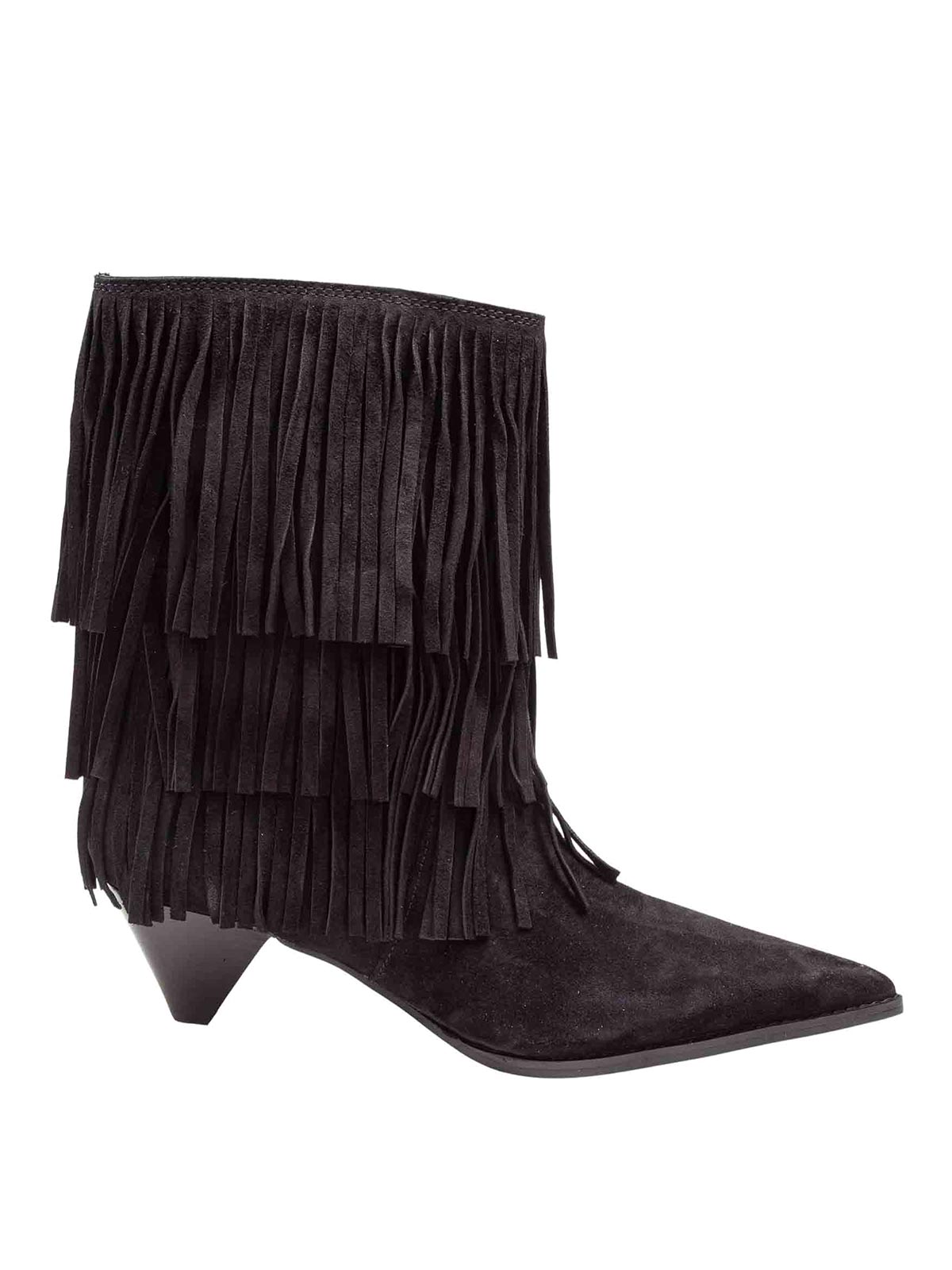 Jayla boot in suede with applied fringes 40F5JYME5S001 (MICHAEL KORS / ブーツ ) | MICHAEL KORS (マイケル・コース)