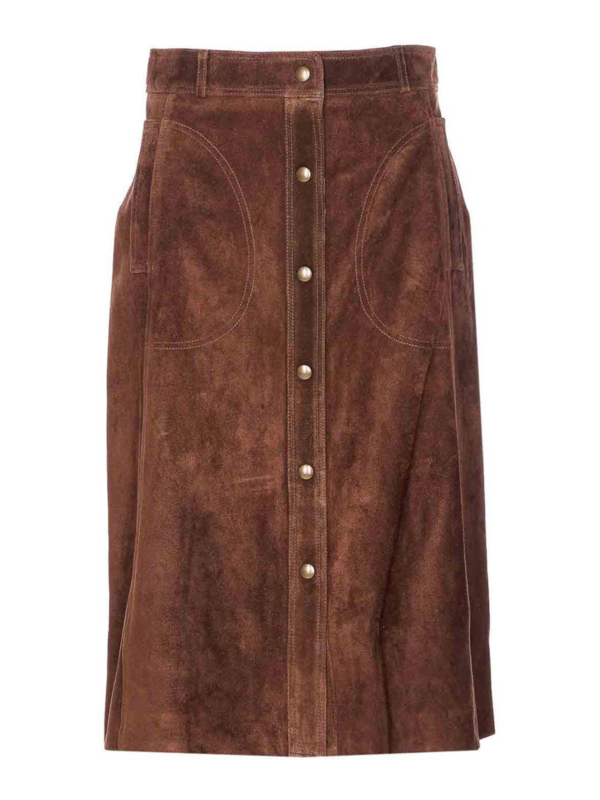 Ellen Suede Skirt 008L25607202MUDBROWN (ARMA / スカート ) | ARMA (アルマ)