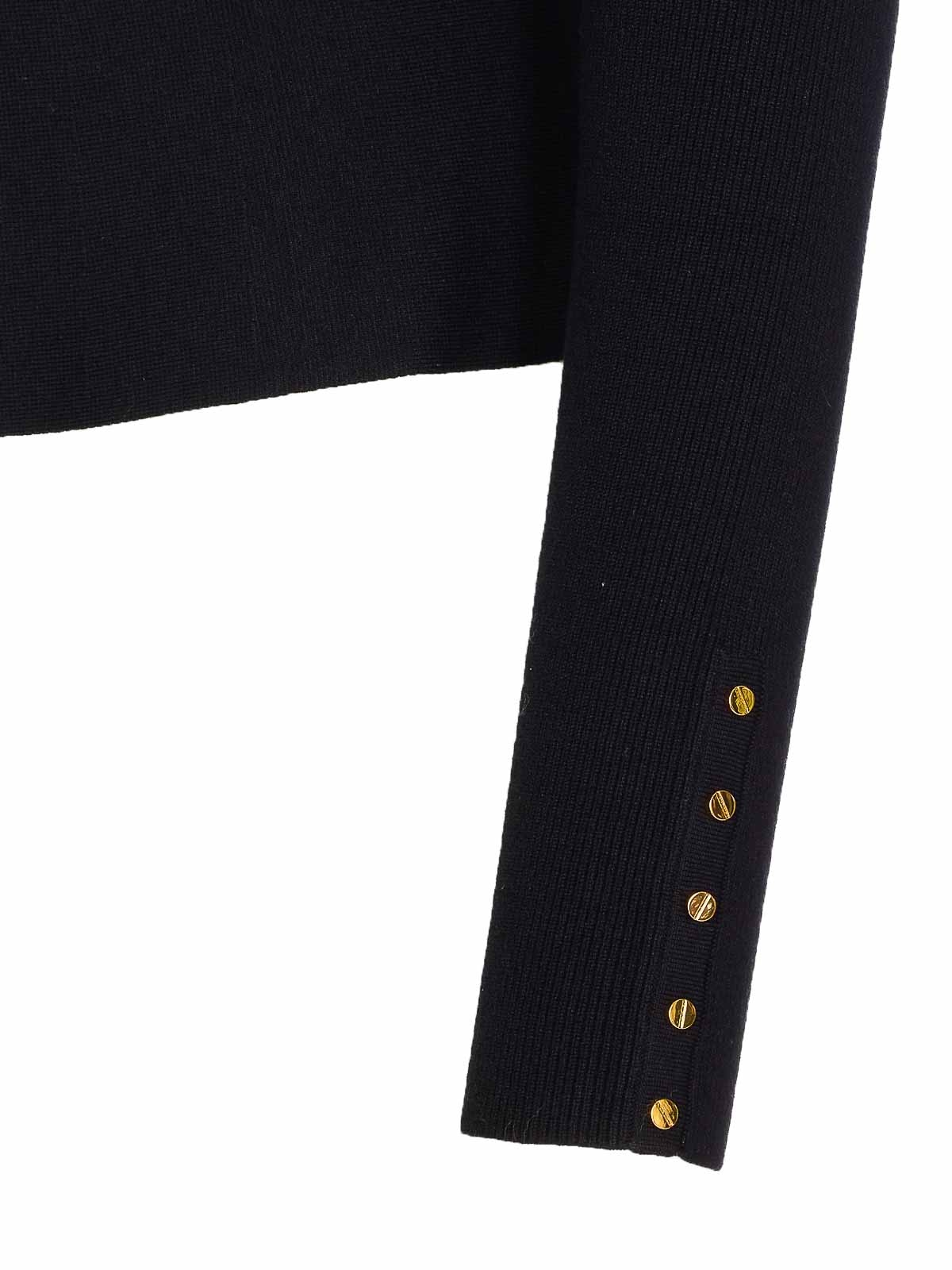 Black Cardigan Buttons Closure MK49S57E2110 (Elisabetta Franchi / ニット・セーター・カーディガン ) | Elisabetta Franchi (エリザベッタ フランキ)(2)