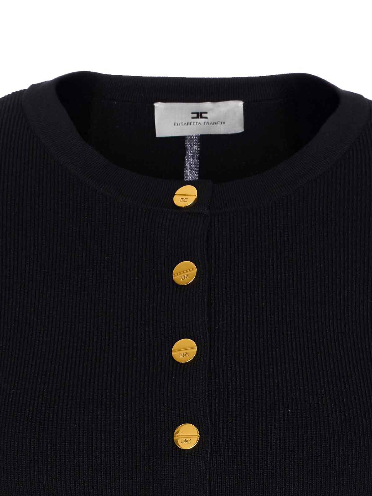 Black Cardigan Buttons Closure MK49S57E2110 (Elisabetta Franchi / ニット・セーター・カーディガン ) | Elisabetta Franchi (エリザベッタ フランキ)(3)