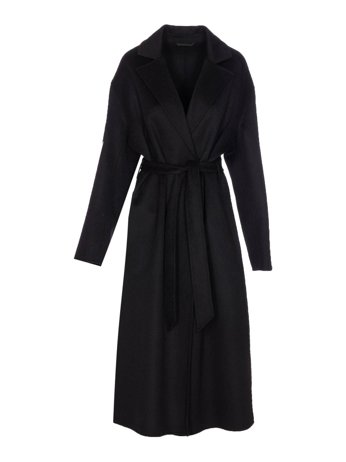 Black Alyssa Coat Belt Closure On Waist 313281433 (FILIPPA K / コート ) | FILIPPA K (フィリッパ コー)
