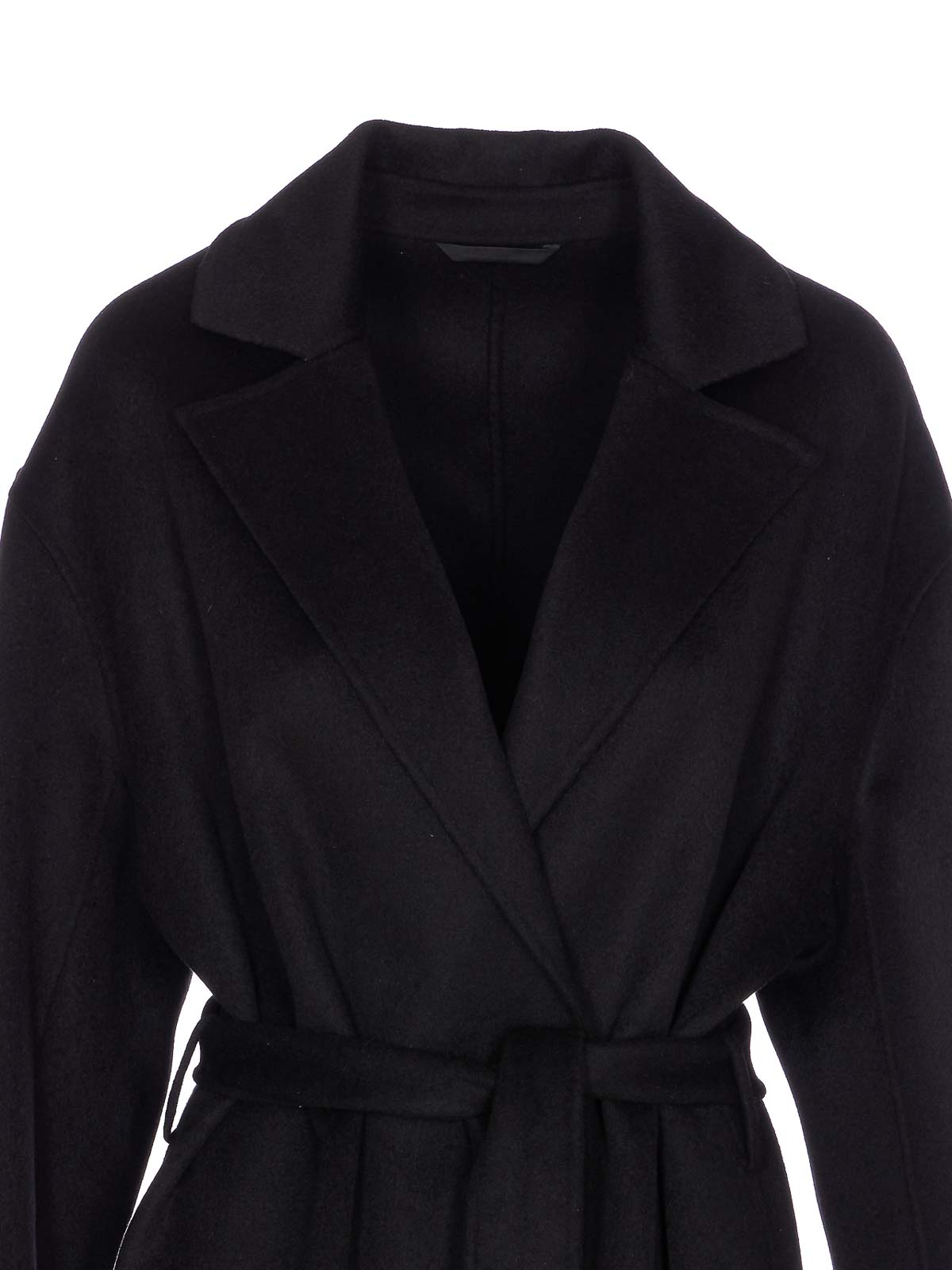 Black Alyssa Coat Belt Closure On Waist 313281433 (FILIPPA K / コート ) | FILIPPA K (フィリッパ コー)(3)