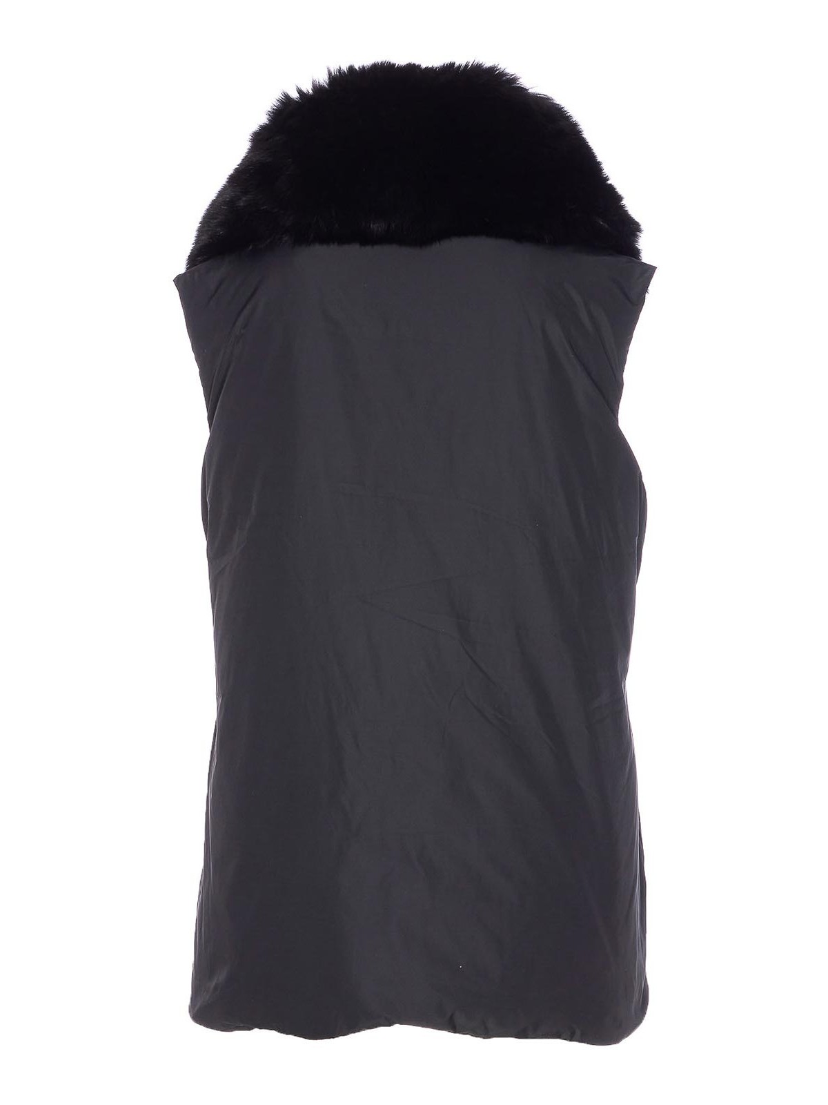 Black Padded Vest Frontal Buttons Closure 26WAG01675DOTMC99 (YVES SALOMON / ベスト ) | YVES SALOMON (イヴ サロモン)(1)