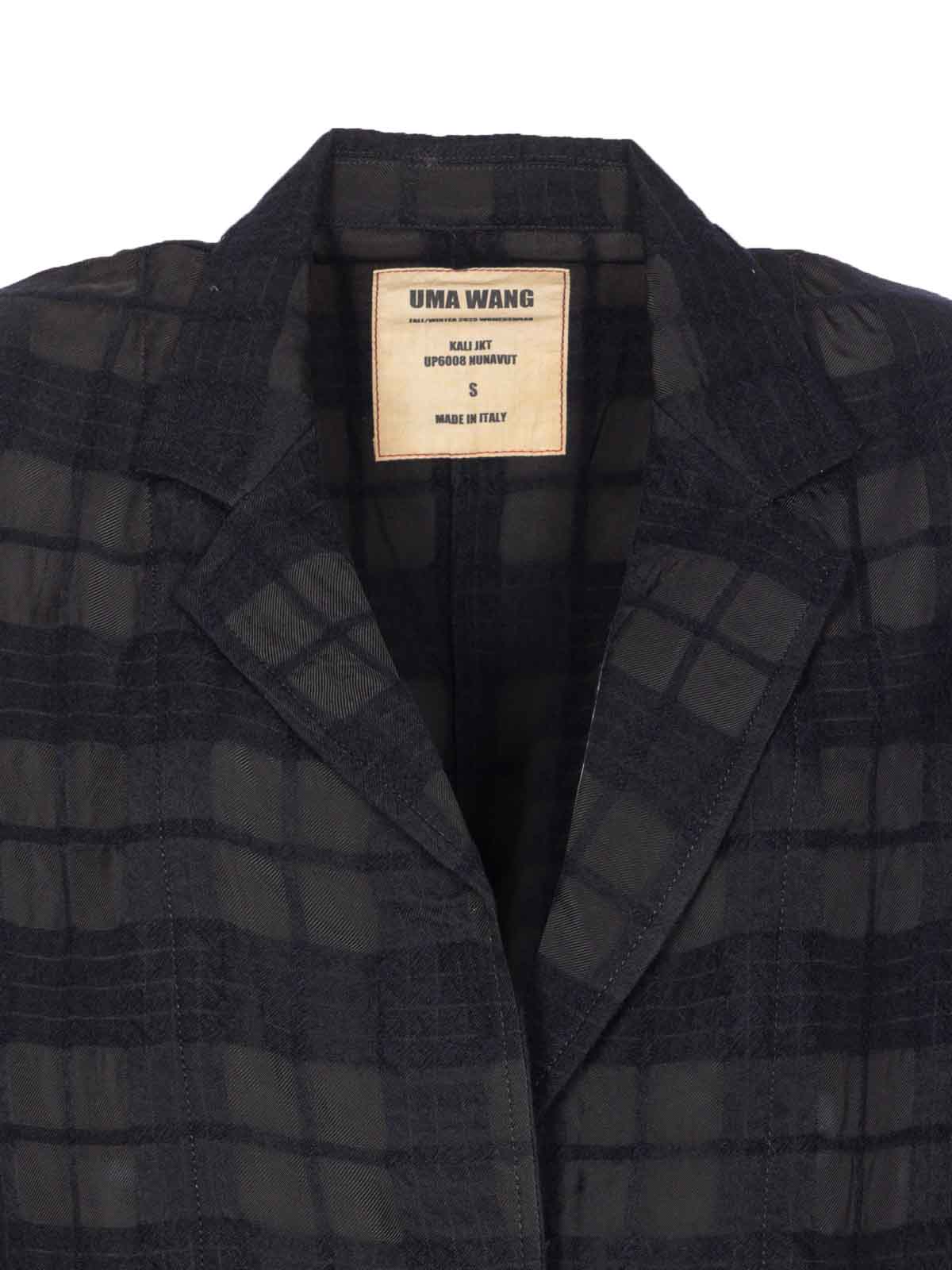 Black Kali Jacket Frontal Buttons Closure UP6008UW900 (UMA WANG / ブレザー・ジャケット ) | UMA WANG (ユマ ワン)(3)