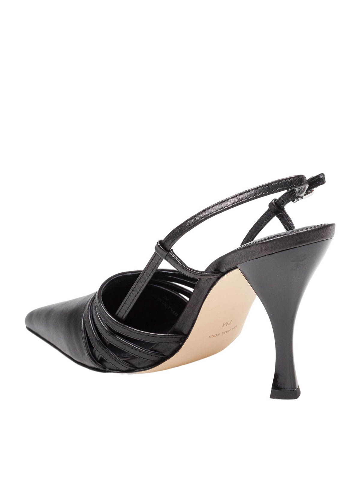 Haisley Slingback in black leather 40T5HSHP1L001 (MICHAEL KORS / パンプス・ハイヒール ) | MICHAEL KORS (マイケル・コース)(2)