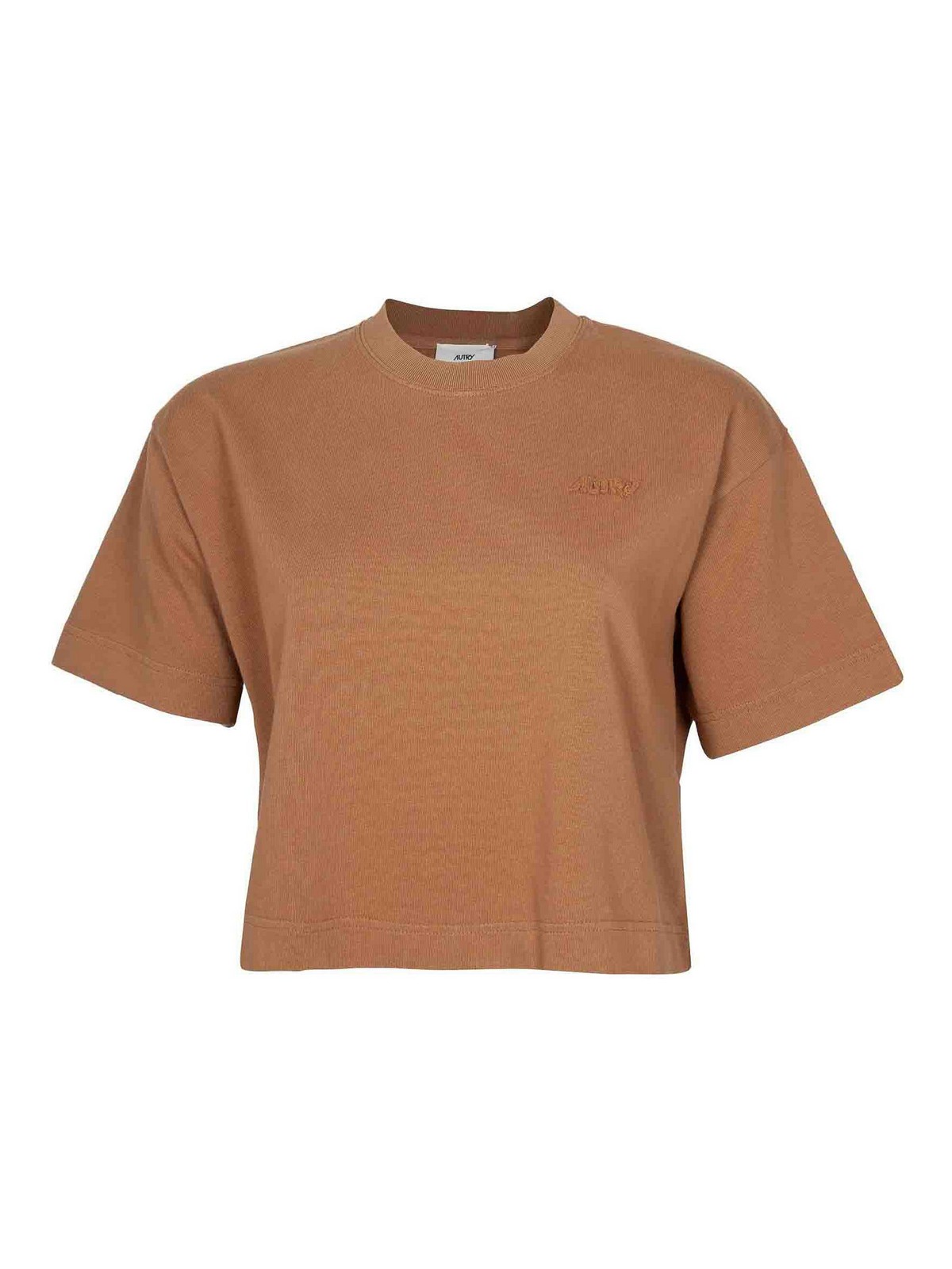 Boxy Boxy T-shirt in Camel Color Jersey TSPWI8ON (AUTRY / Tシャツ・カットソー ) | AUTRY (オートリー)