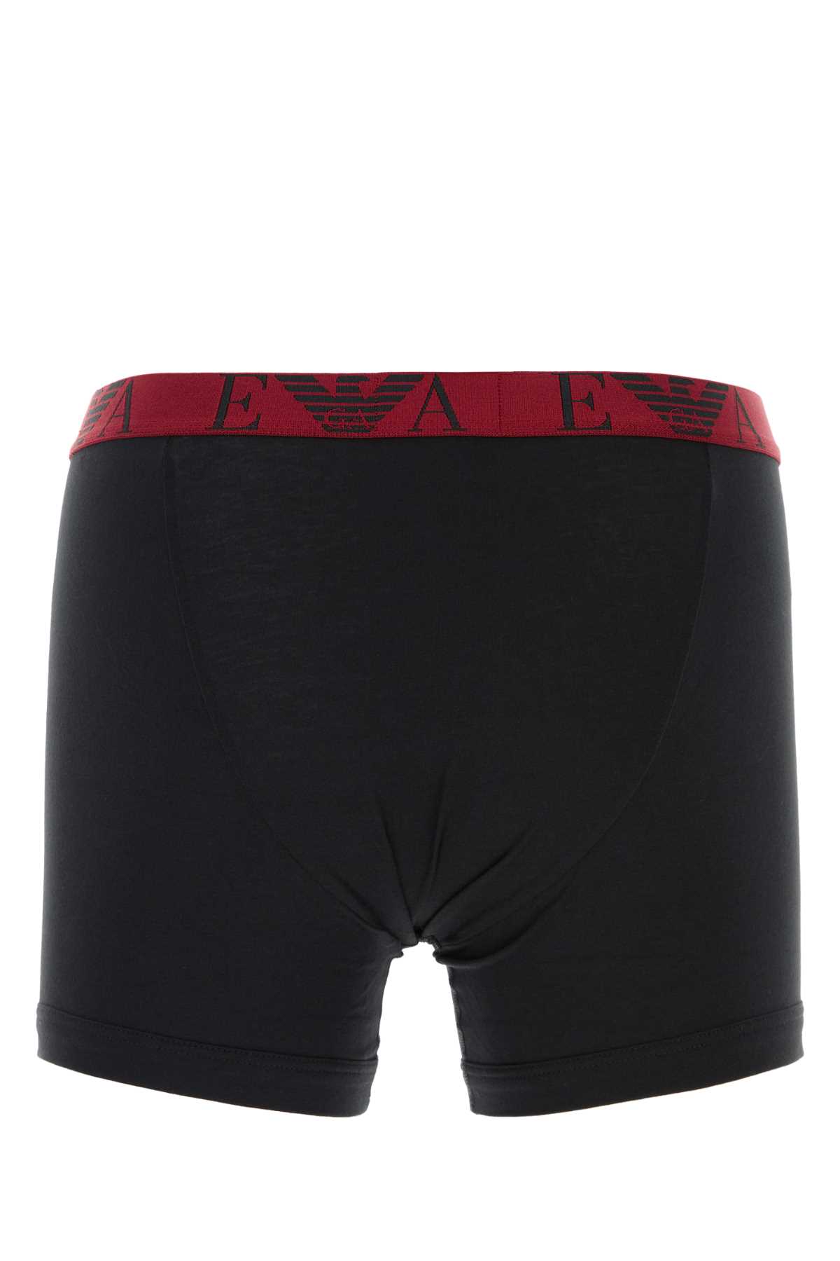 Black stretch cotton boxer set EM000261AF10778MC406 (EMPORIO ARMANI / アンダーウェア ) | EMPORIO ARMANI (エンポリオ アルマーニ)(1)