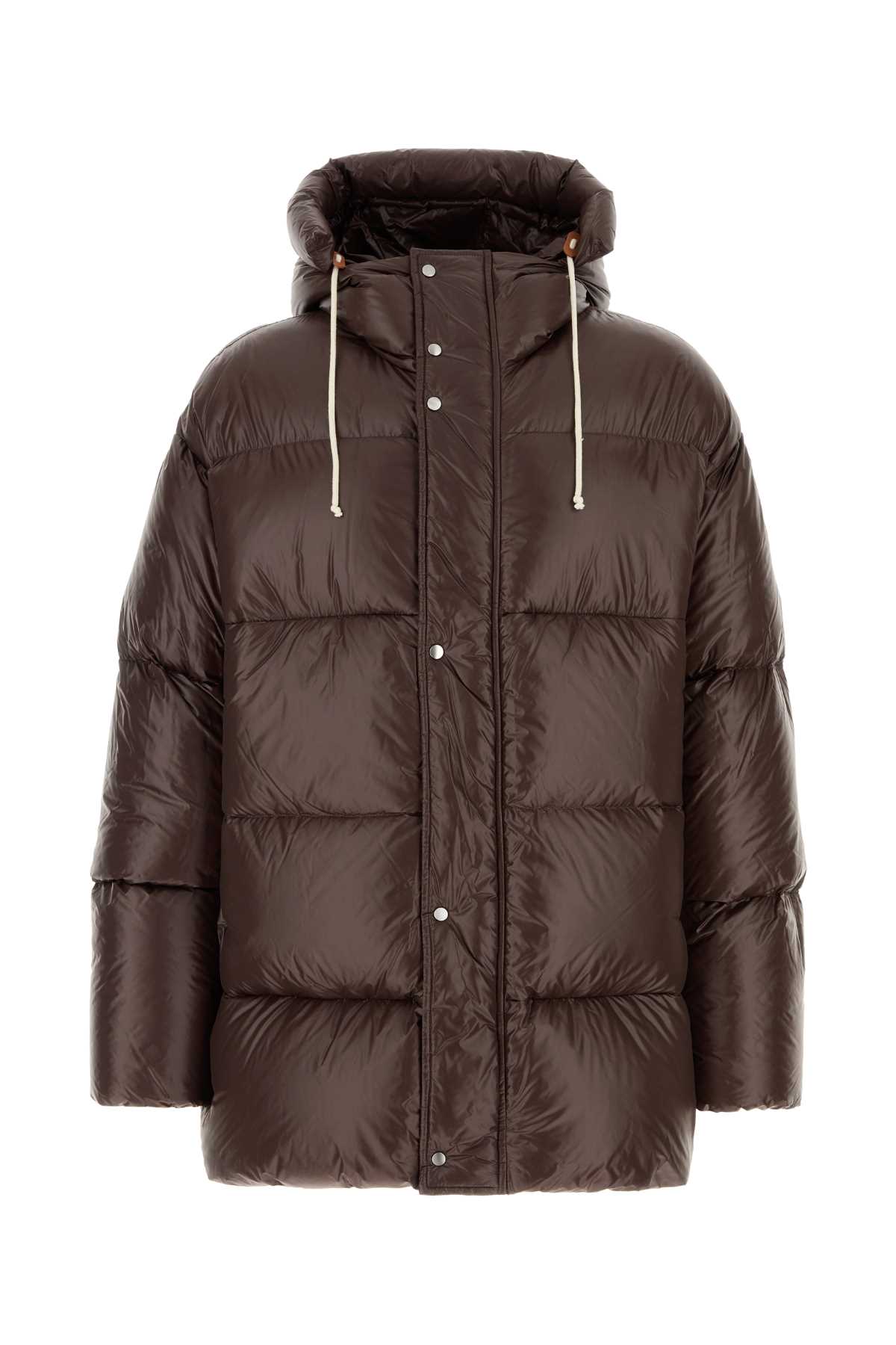 Chocolate nylon down jacket J47AF0158J70007202 (Jil Sander / ダウンジャケット・コート ) | Jil Sander (ジルサンダー)