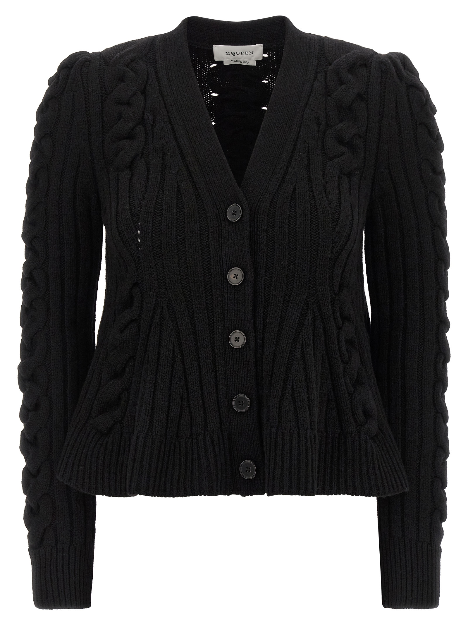 Braided wool cardigan 848812Q1BE11000 (Alexander McQUEEN / ニット・セーター・カーディガン ) | Alexander McQUEEN (アレキサンダー・マックイーン)