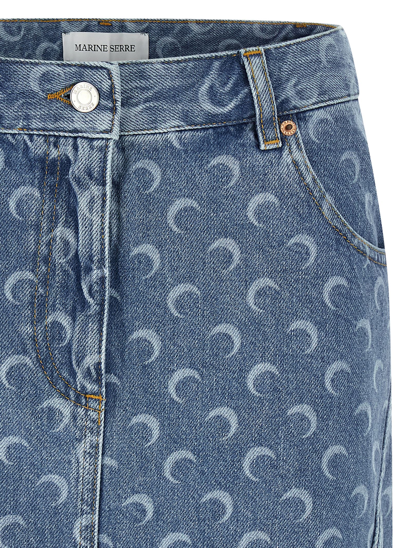 'Moon' skirt WSK057BCDEN0002BL05 (MARINE SERRE / スカート ) | MARINE SERRE (マリーン セル)(2)