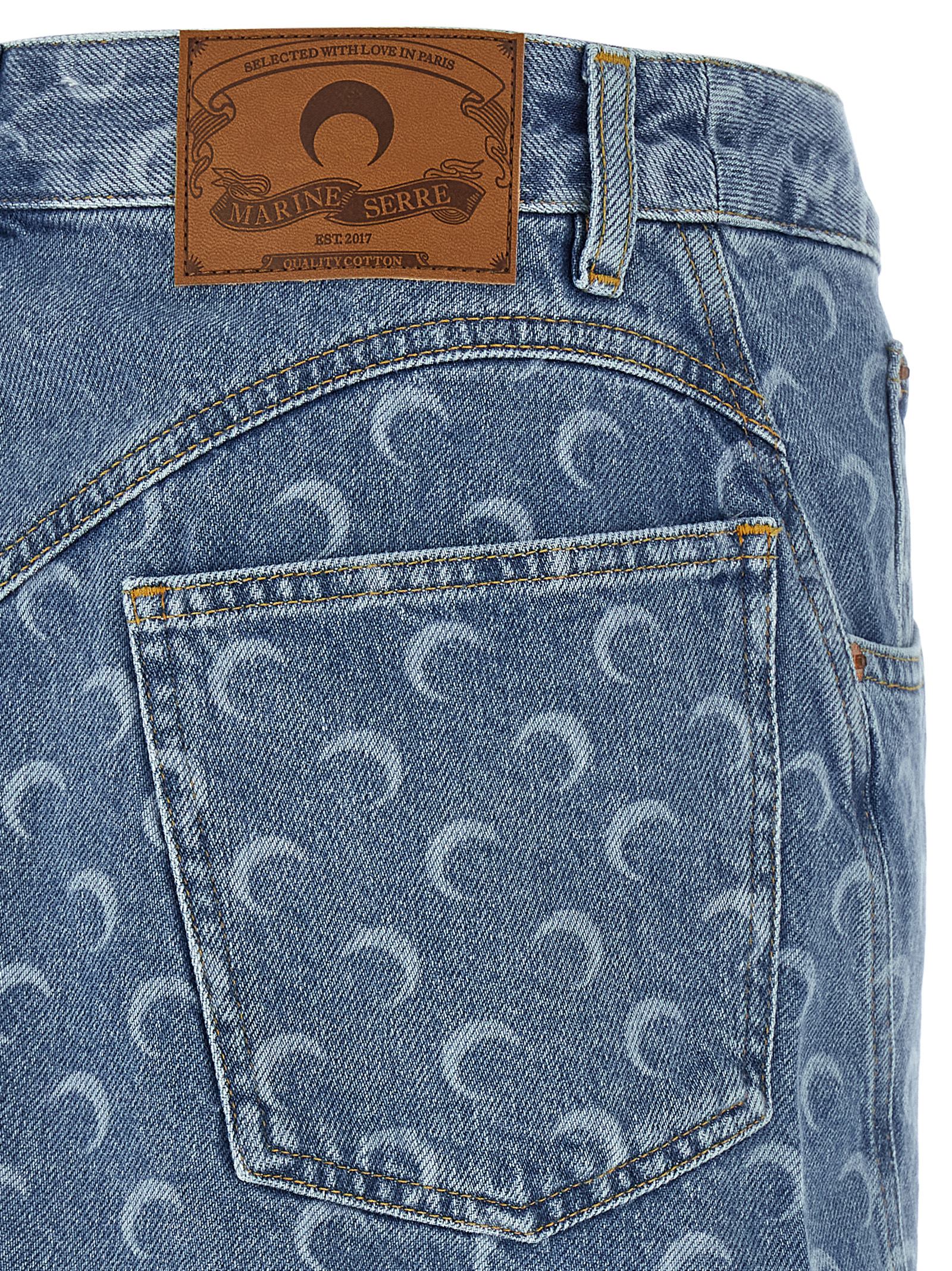 'Moon' skirt WSK057BCDEN0002BL05 (MARINE SERRE / スカート ) | MARINE SERRE (マリーン セル)(3)