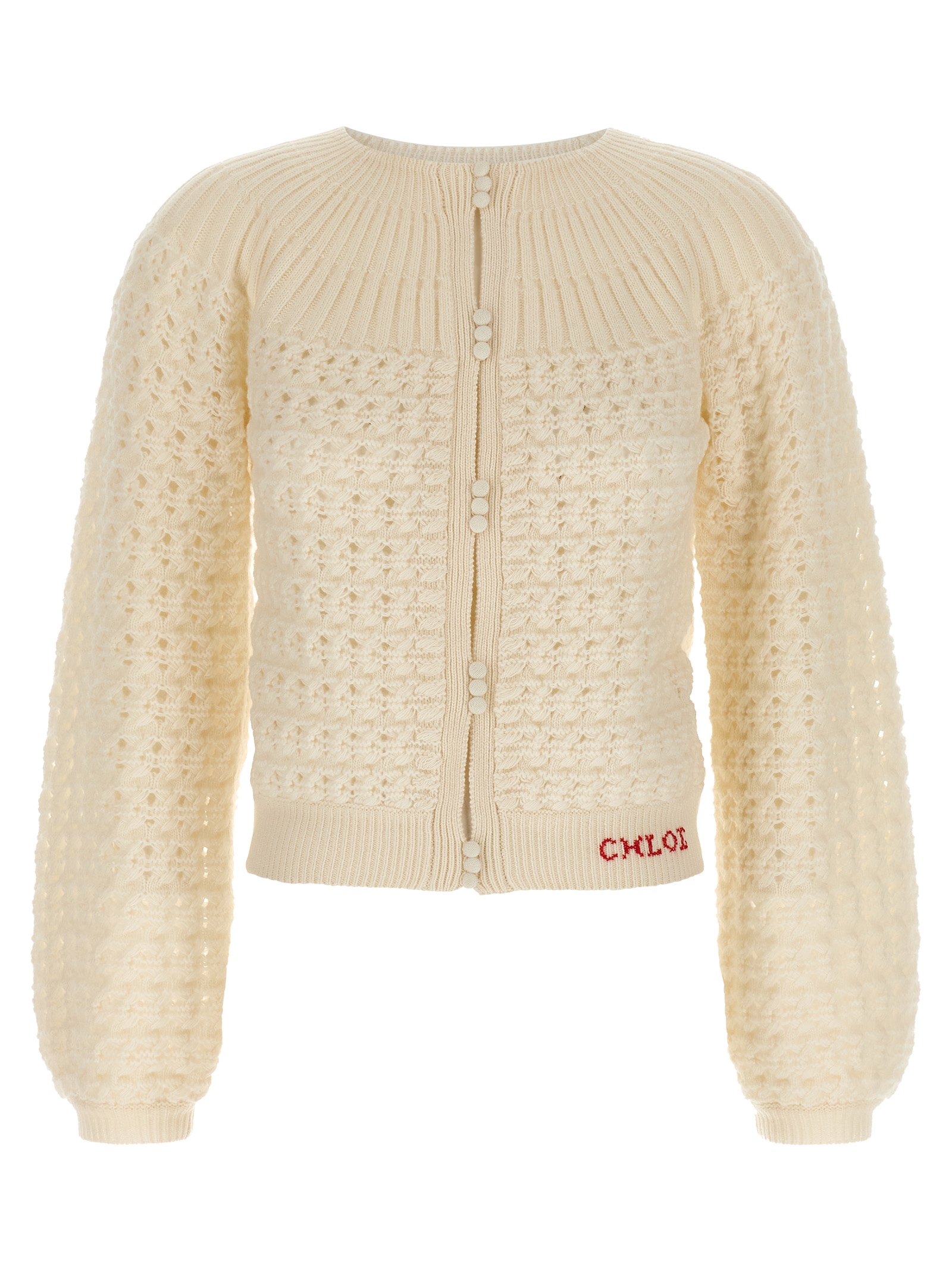 Jacquard logo cardigan CH25WMP07590107 (Chloé / ニット・セーター・カーディガン ) | Chloé (クロエ)