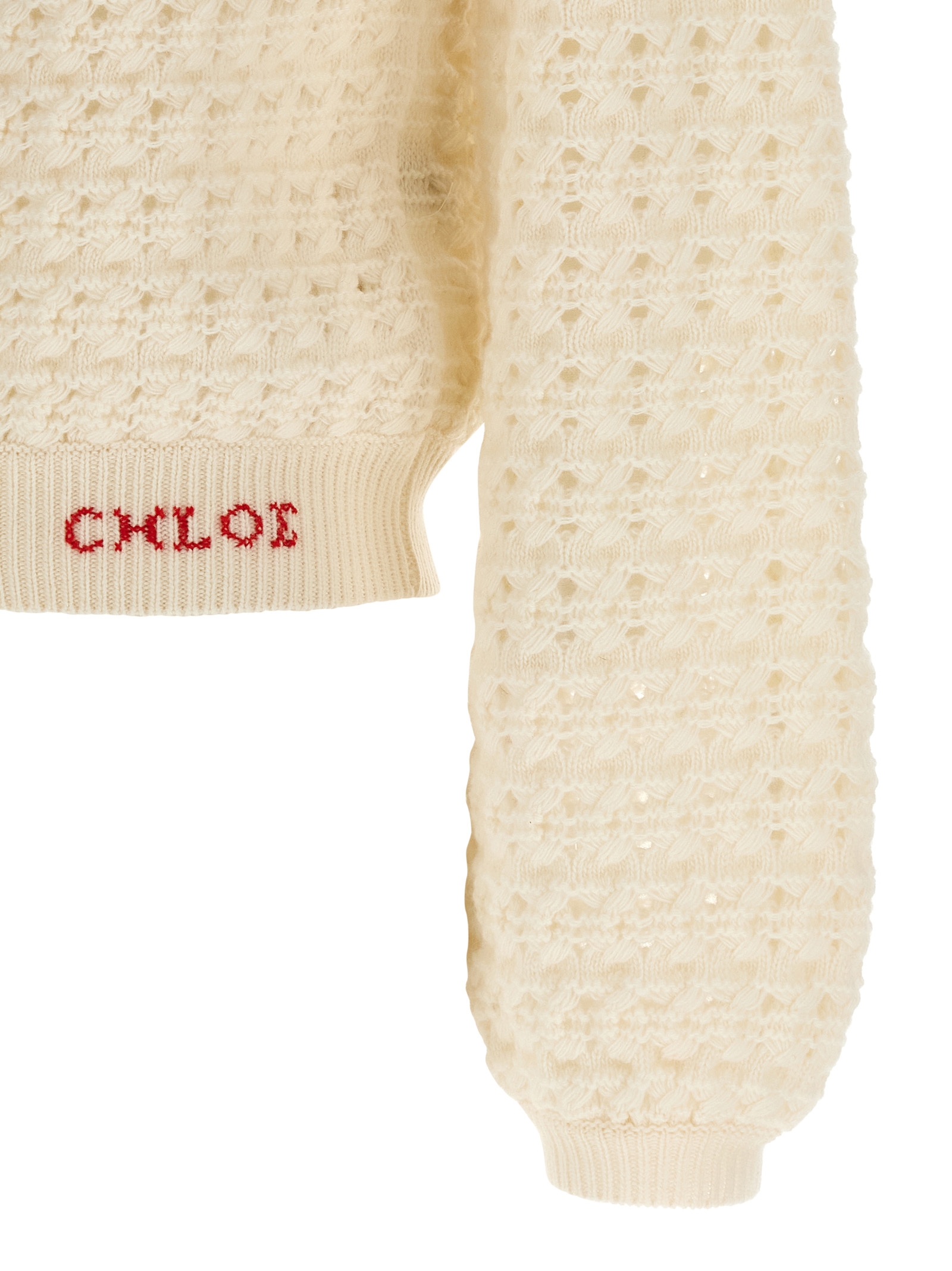 Jacquard logo cardigan CH25WMP07590107 (Chloé / ニット・セーター・カーディガン ) | Chloé (クロエ)(3)