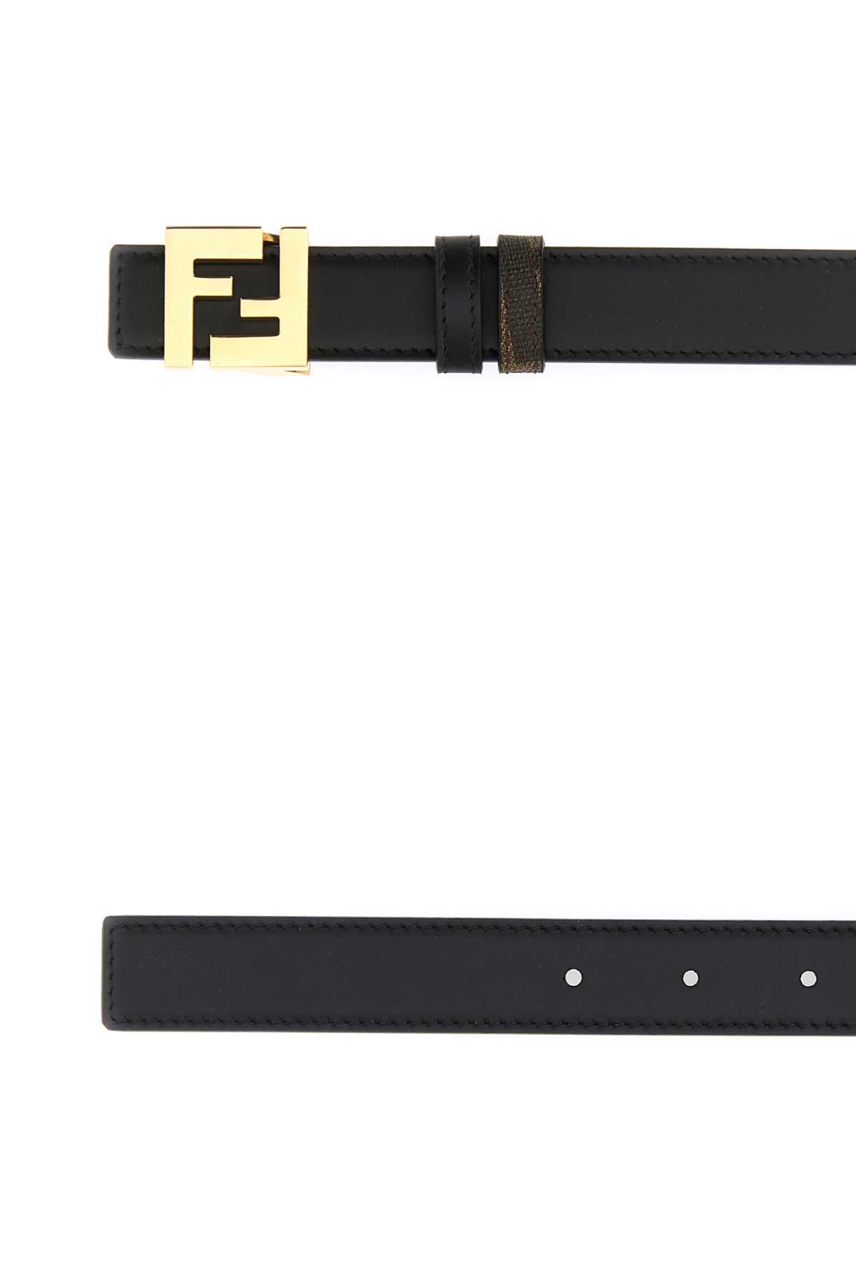 Black leather FF Squared reversible belt 7C0511AFF2F1A94 (FENDI / ベルト・サスペンダー ) | FENDI (フェンディ)(1)