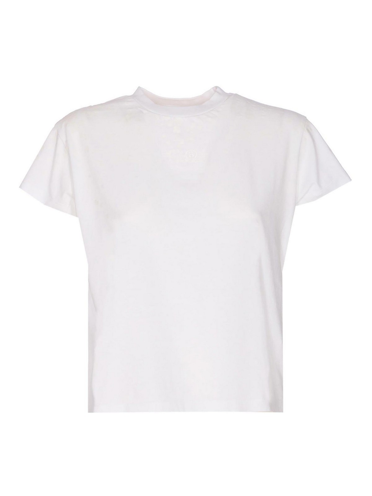 White T-Shirt S62GD0209M20048100 (MM6 Maison Margiela / Tシャツ・カットソー ) | MM6 Maison Margiela (エムエムシックス)