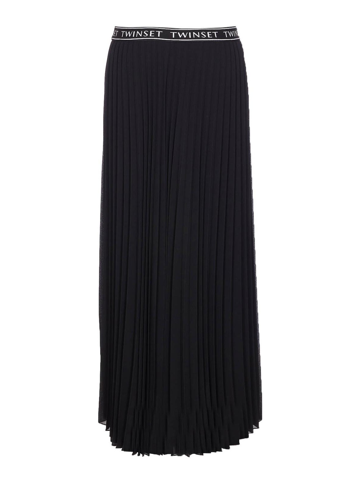 Black Pleated Skirt 252TF212000006 (TWINSET / スカート ) | TWINSET (ツインセット)(1)