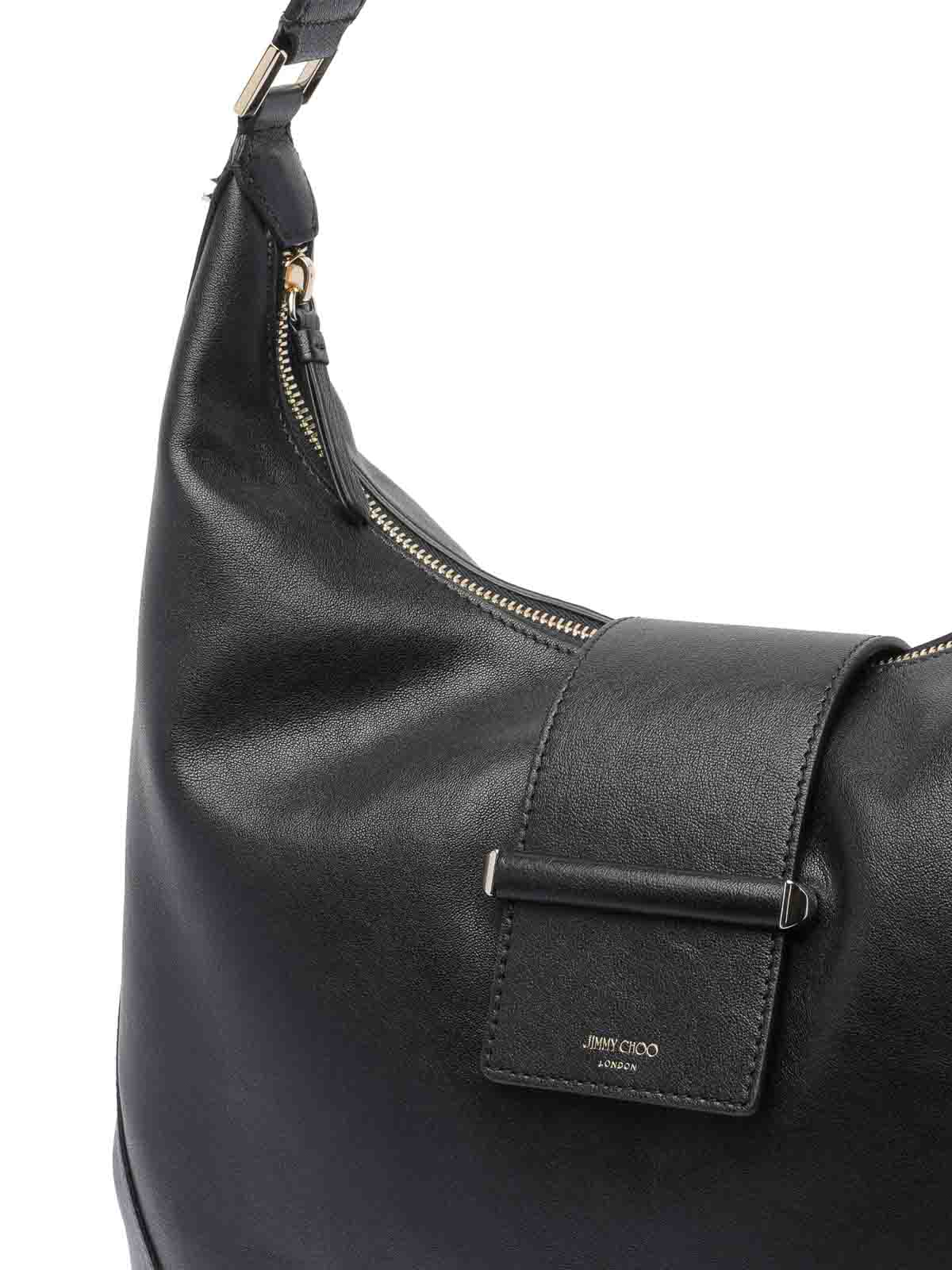Data Uscita 27/08 Bar Hobo Bag BARHOBOMBKLBLACKSHINYGOLD (JIMMY CHOO / ハンドバッグ・ショルダーバッグ ) | JIMMY CHOO (ジミー チュウ)(3)