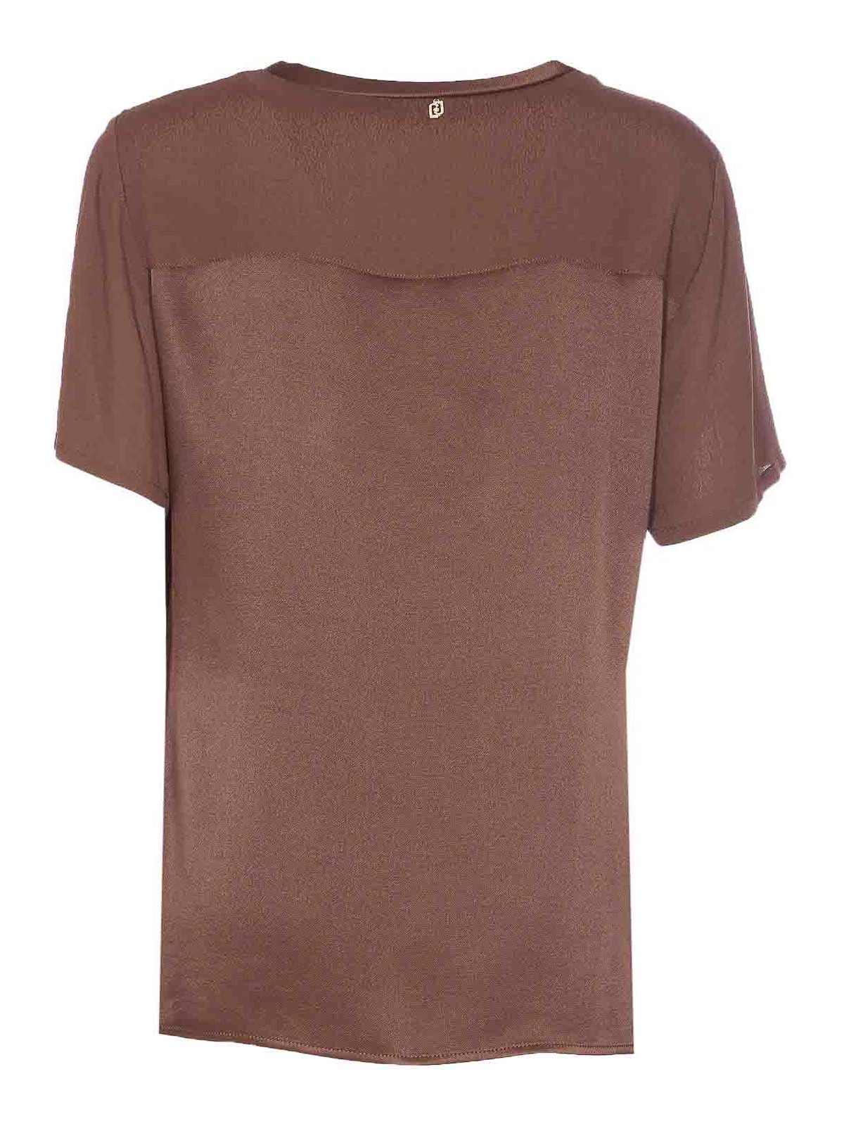 Brown T-Shirt MF5108T257890915 (LIU•JO / Tシャツ・カットソー ) | LIU•JO (リュー・ジョー)(1)