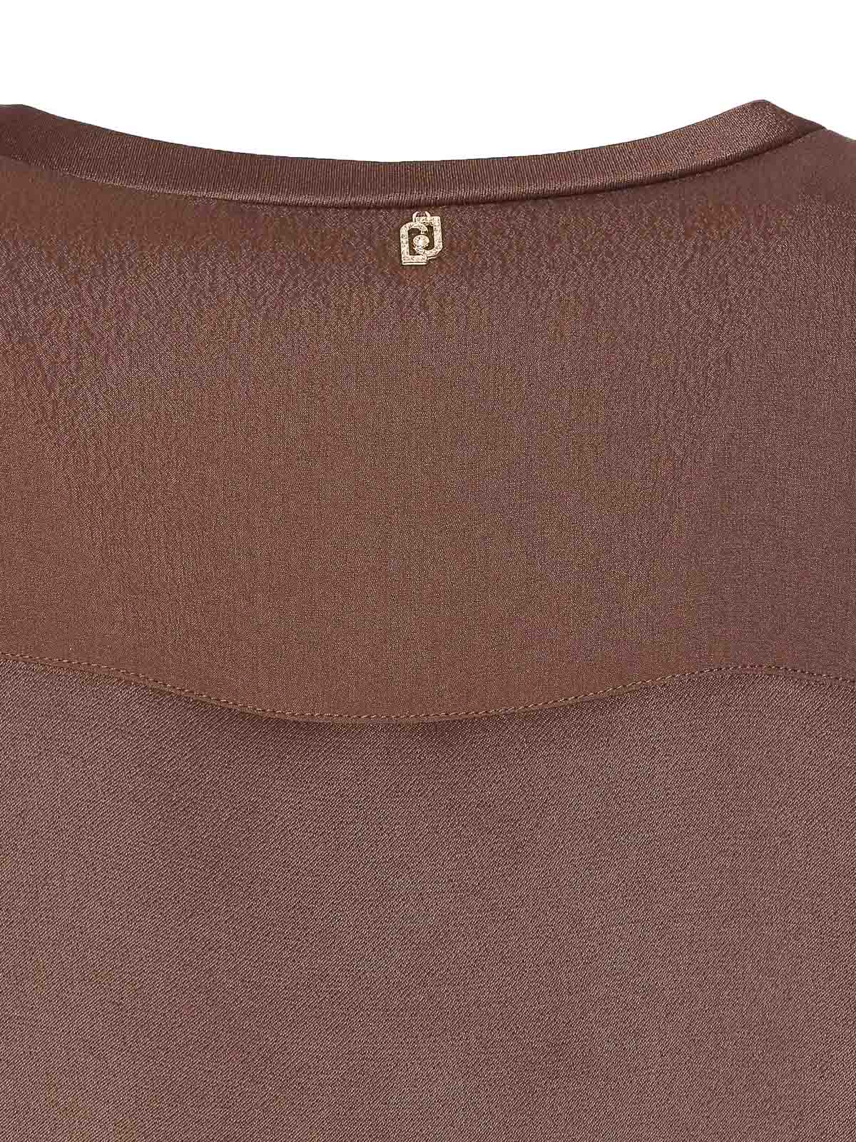 Brown T-Shirt MF5108T257890915 (LIU•JO / Tシャツ・カットソー ) | LIU•JO (リュー・ジョー)(2)