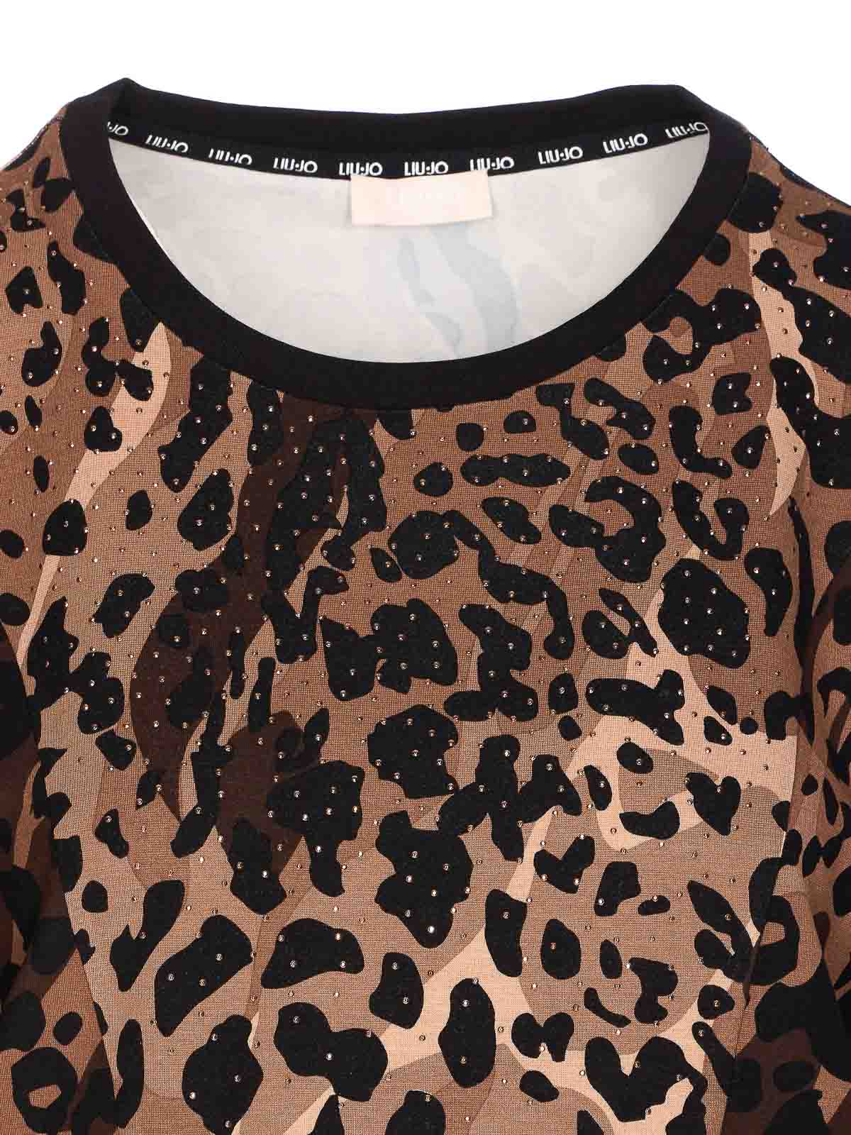 Brown Sweater TF5124JS182M9701 (LIU•JO / スウェット・フーディー ) | LIU•JO (リュー・ジョー)(3)