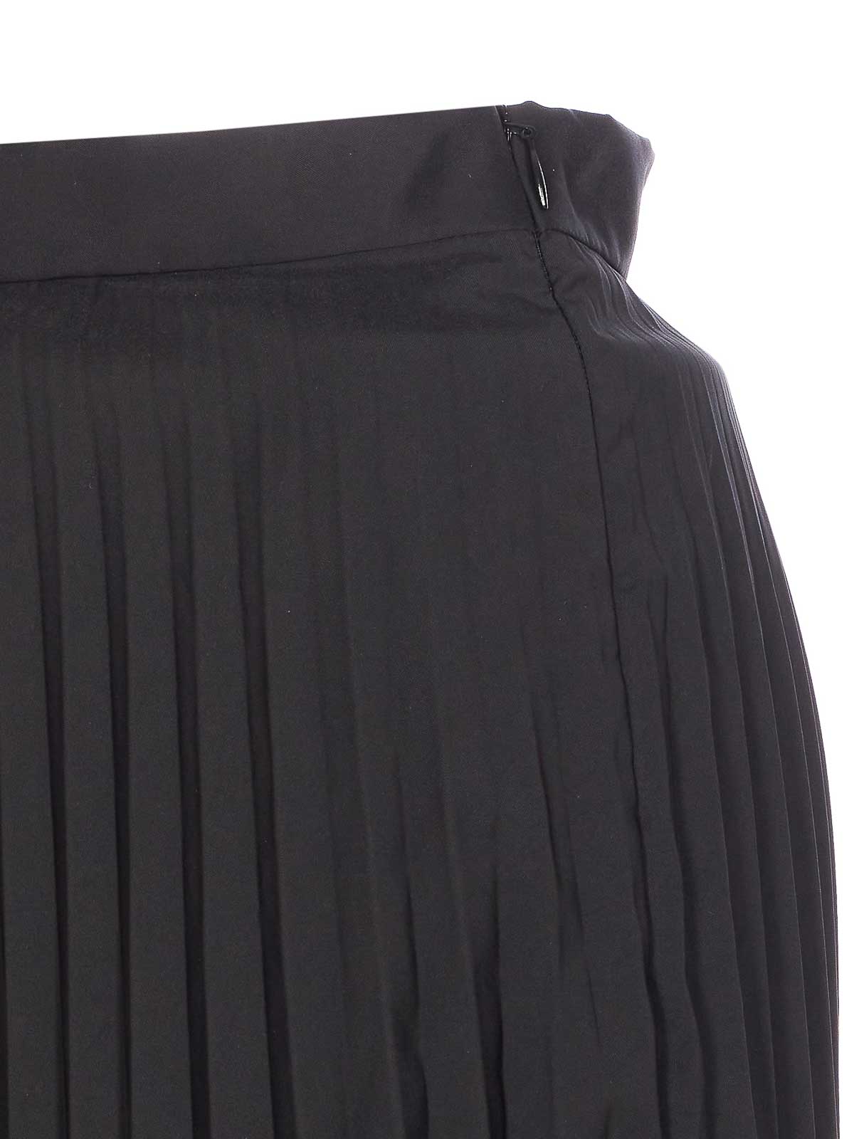 Black Pleated Skirt S62MA0096M35609900 (MM6 Maison Margiela / スカート ) | MM6 Maison Margiela (エムエムシックス)(2)