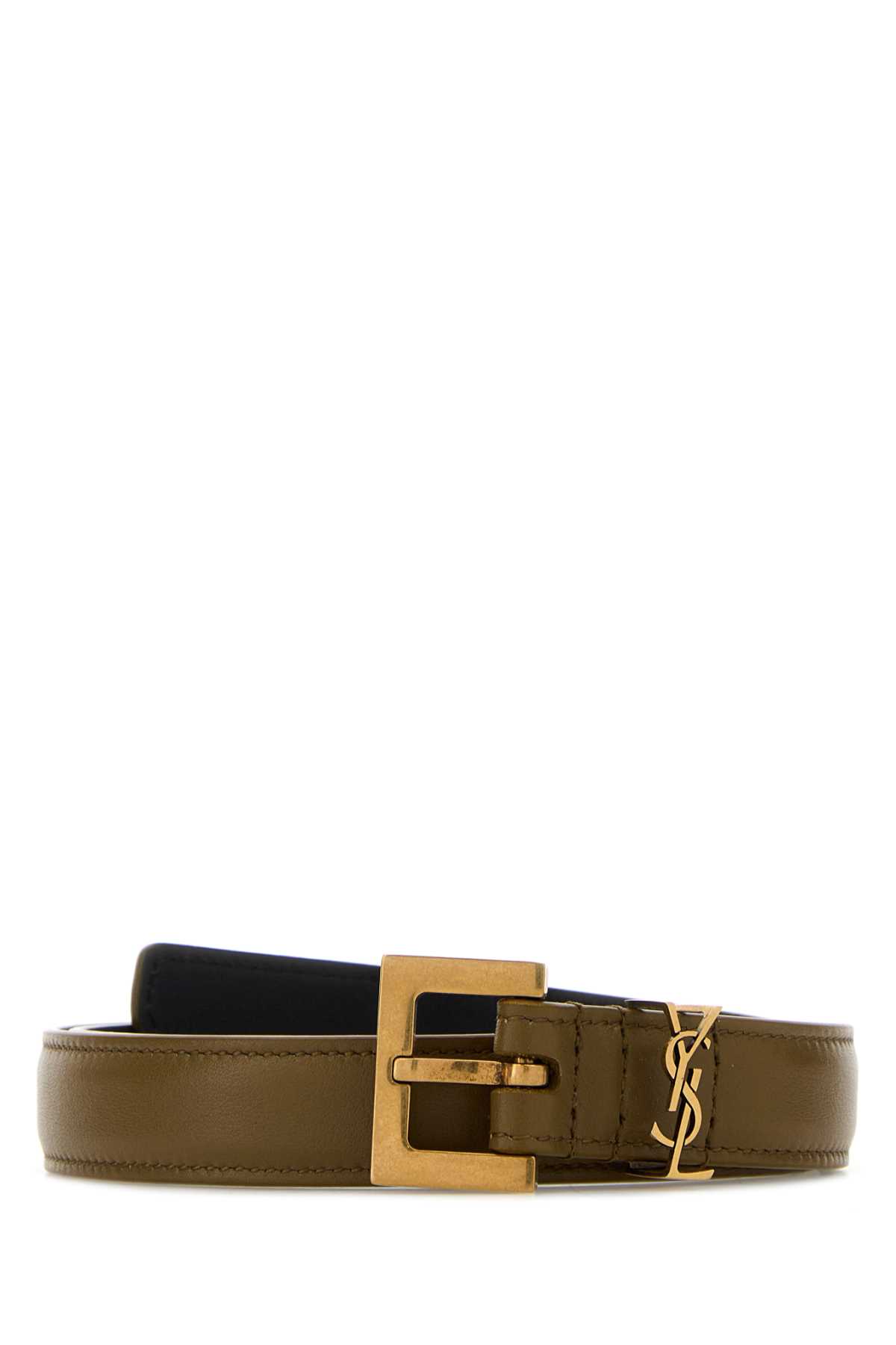 Khaki leather belt 554465BOO0W3397 (Saint Laurent / ベルト・サスペンダー ) | Saint Laurent (サンローラン)