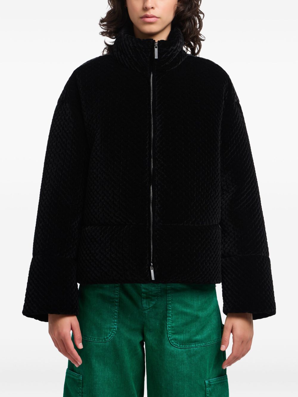 Emporio Armani Coats Black EW001464AF14361UC001 (EMPORIO ARMANI / カジュアルジャケット ) | EMPORIO ARMANI (エンポリオ アルマーニ)(1)