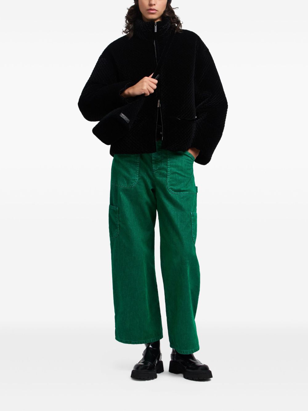 Emporio Armani Coats Black EW001464AF14361UC001 (EMPORIO ARMANI / カジュアルジャケット ) | EMPORIO ARMANI (エンポリオ アルマーニ)(4)