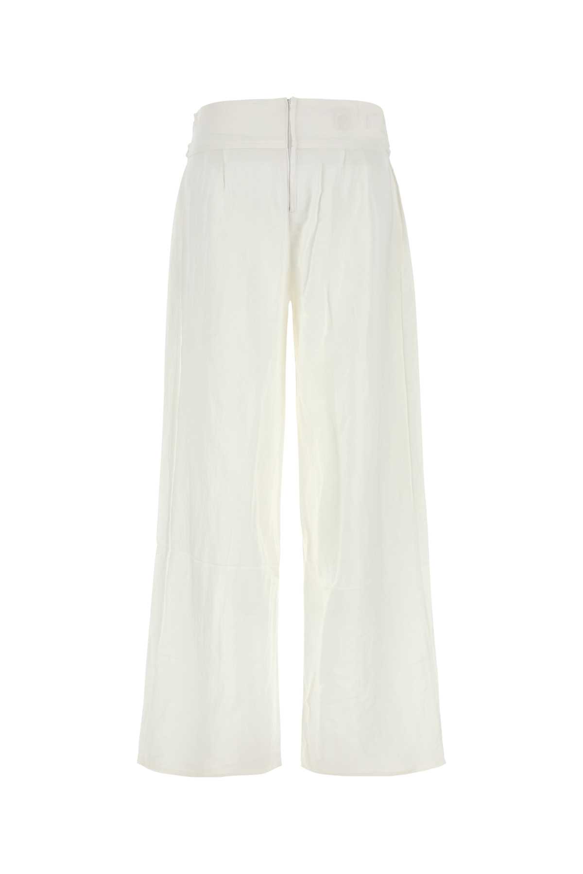 White viscose blend Sage wide-leg pant 3337769901 (Lois Jeans / パンツ ) | Lois Jeans (ロイス ジーンズ)(1)