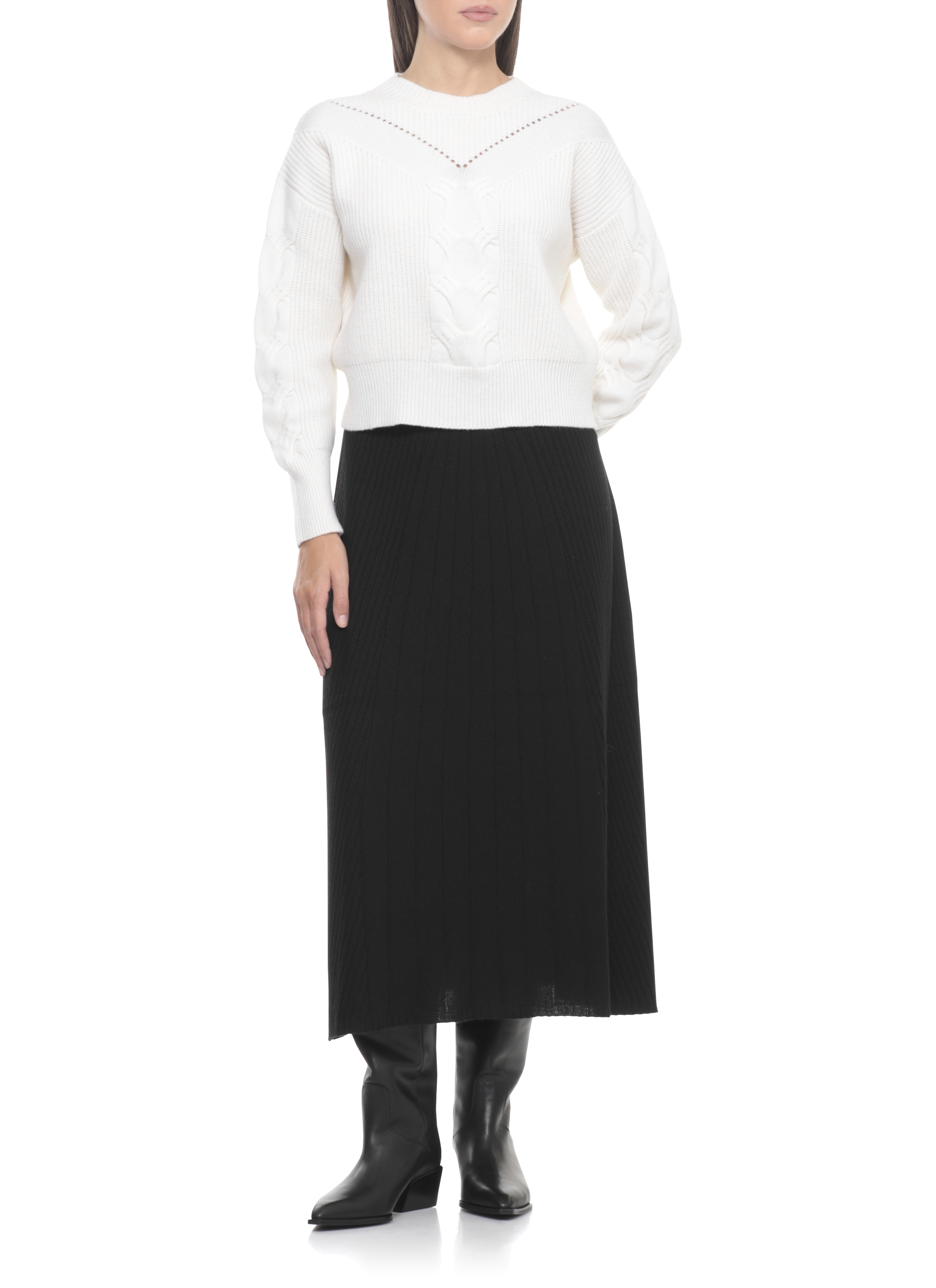 D.EXTERIOR Sweaters Ivory 611133LATT (D.EXTERIOR / ニット・セーター・カーディガン ) | D.EXTERIOR (ディーエクステリア)(4)