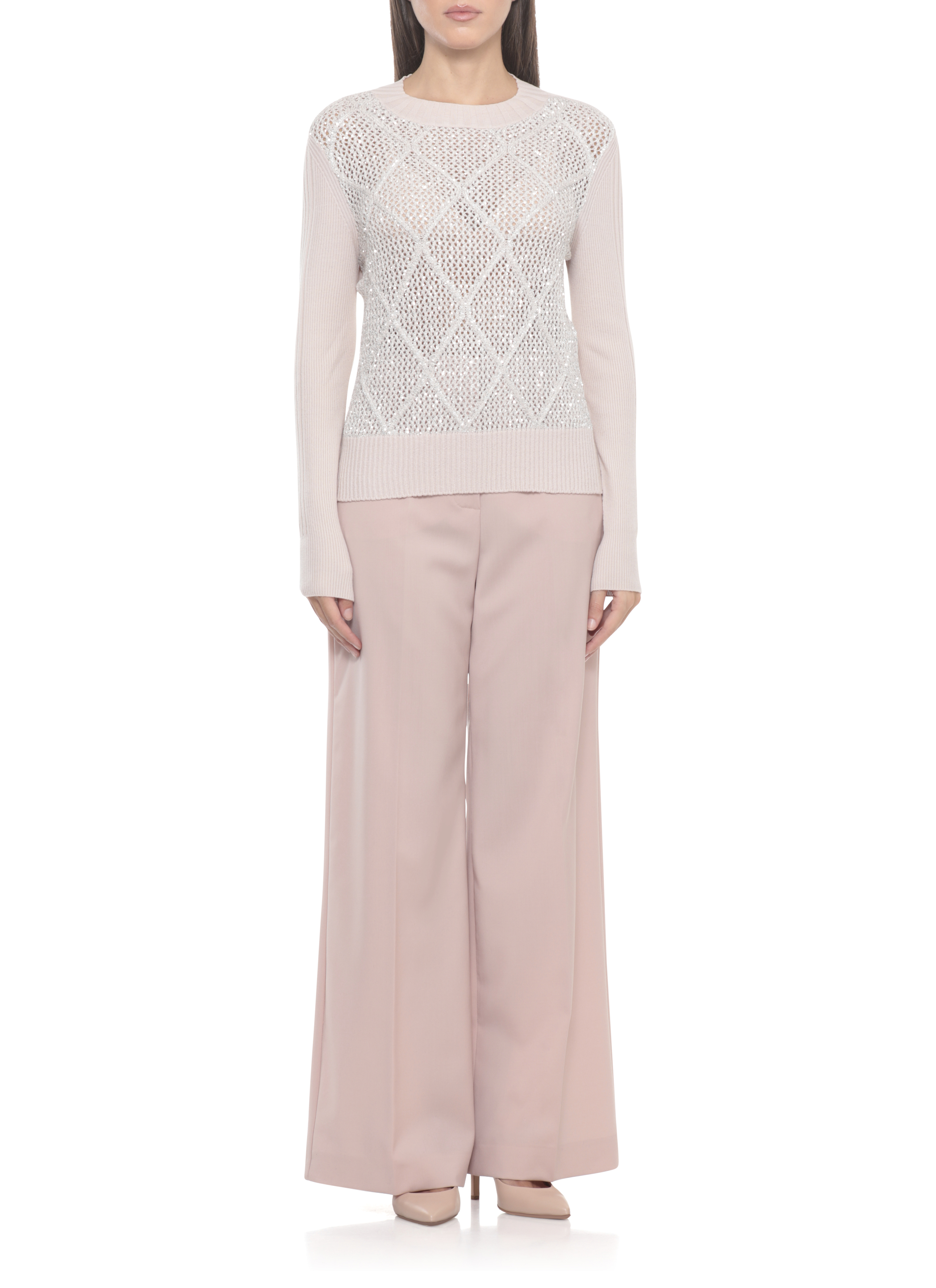 D.EXTERIOR Sweaters Pink 616354TALC (D.EXTERIOR / ニット・セーター・カーディガン ) | D.EXTERIOR (ディーエクステリア)(1)