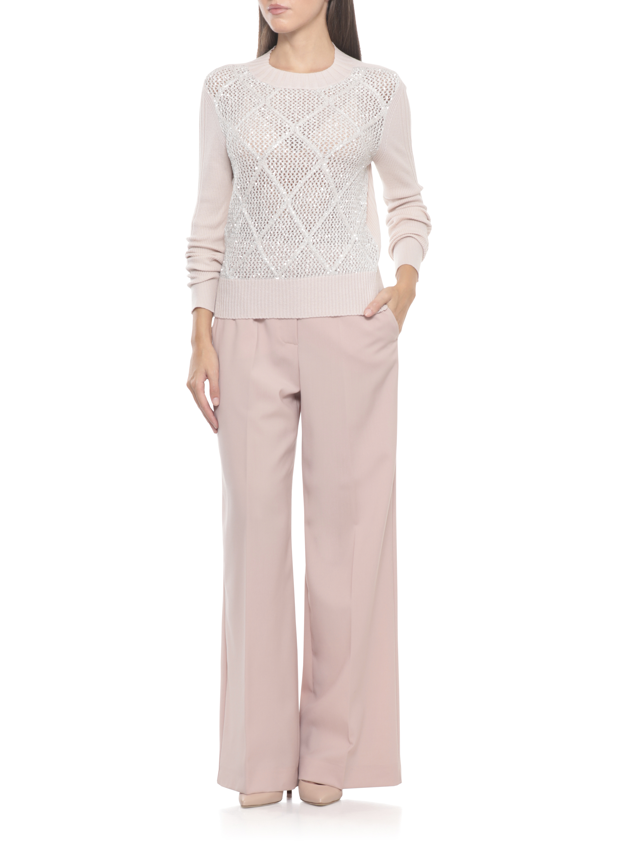 D.EXTERIOR Sweaters Pink 616354TALC (D.EXTERIOR / ニット・セーター・カーディガン ) | D.EXTERIOR (ディーエクステリア)(4)