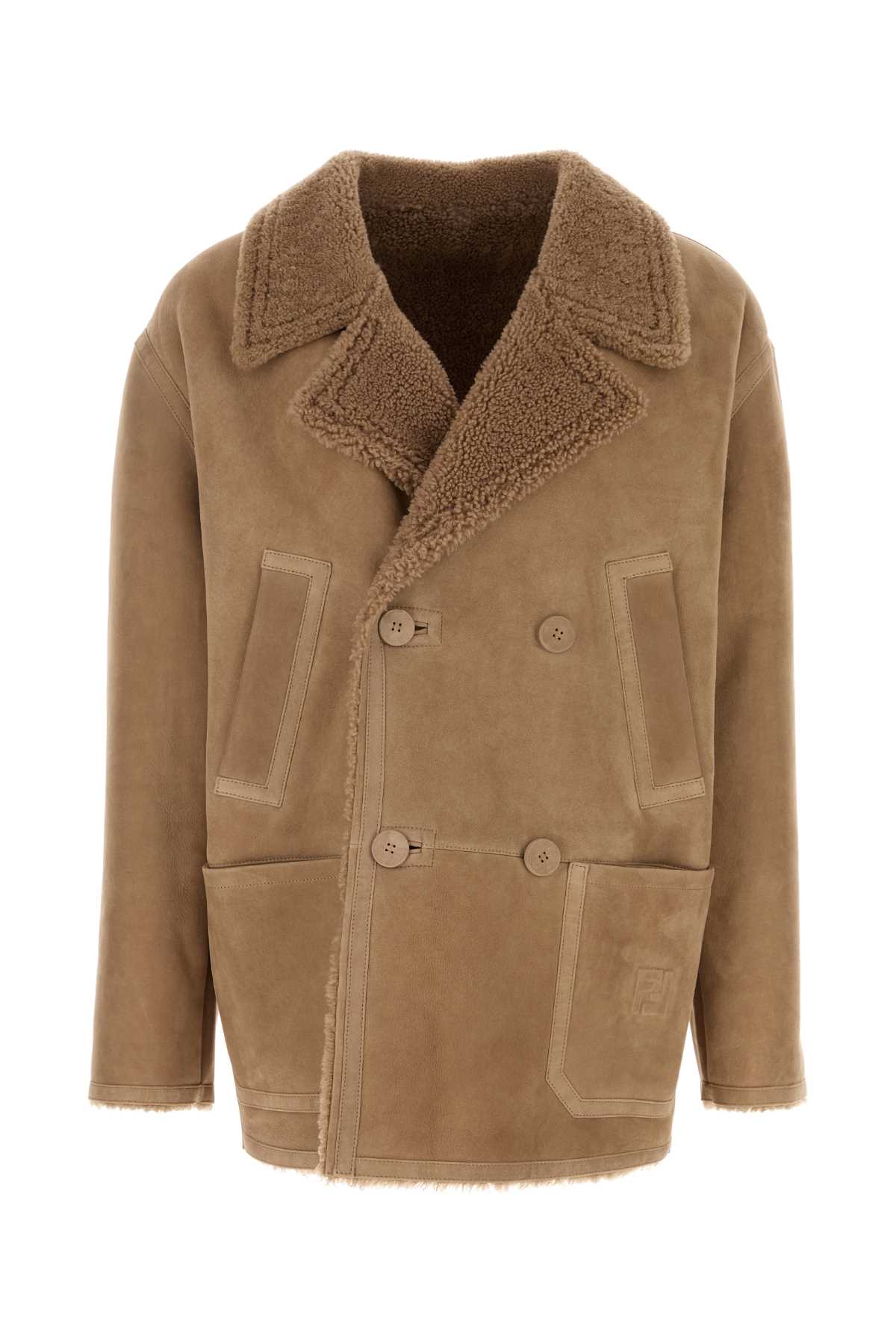 Camel shearling jacket FM0270ATJBF0QB8 (FENDI / レザー&ファージャケット・コート ) | FENDI (フェンディ)