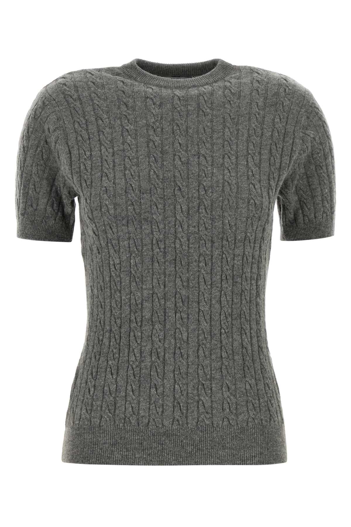 Grey wool blend Rina sweater RINAJUMPERGREY (gimaguas / ニット・セーター・カーディガン ) | gimaguas (ギマガス)