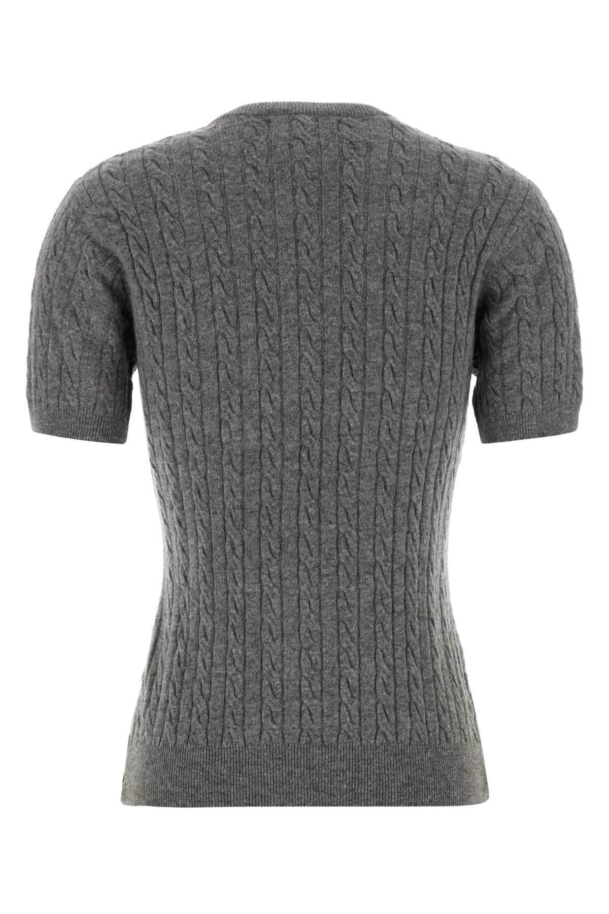 Grey wool blend Rina sweater RINAJUMPERGREY (gimaguas / ニット・セーター・カーディガン ) | gimaguas (ギマガス)(1)