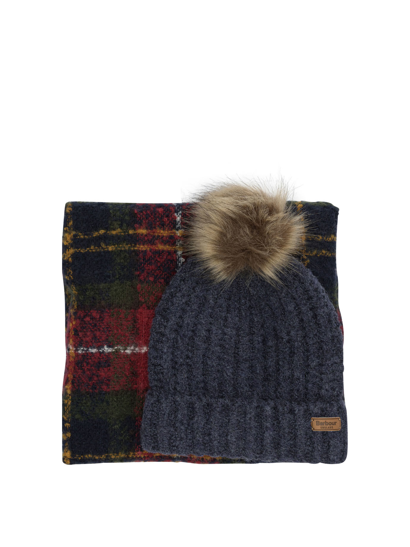 Beanie and scarf set "Saltburn" LGS0077LGSTN69 (Barbour / スカーフ・マフラー ) | Barbour (バブアー)