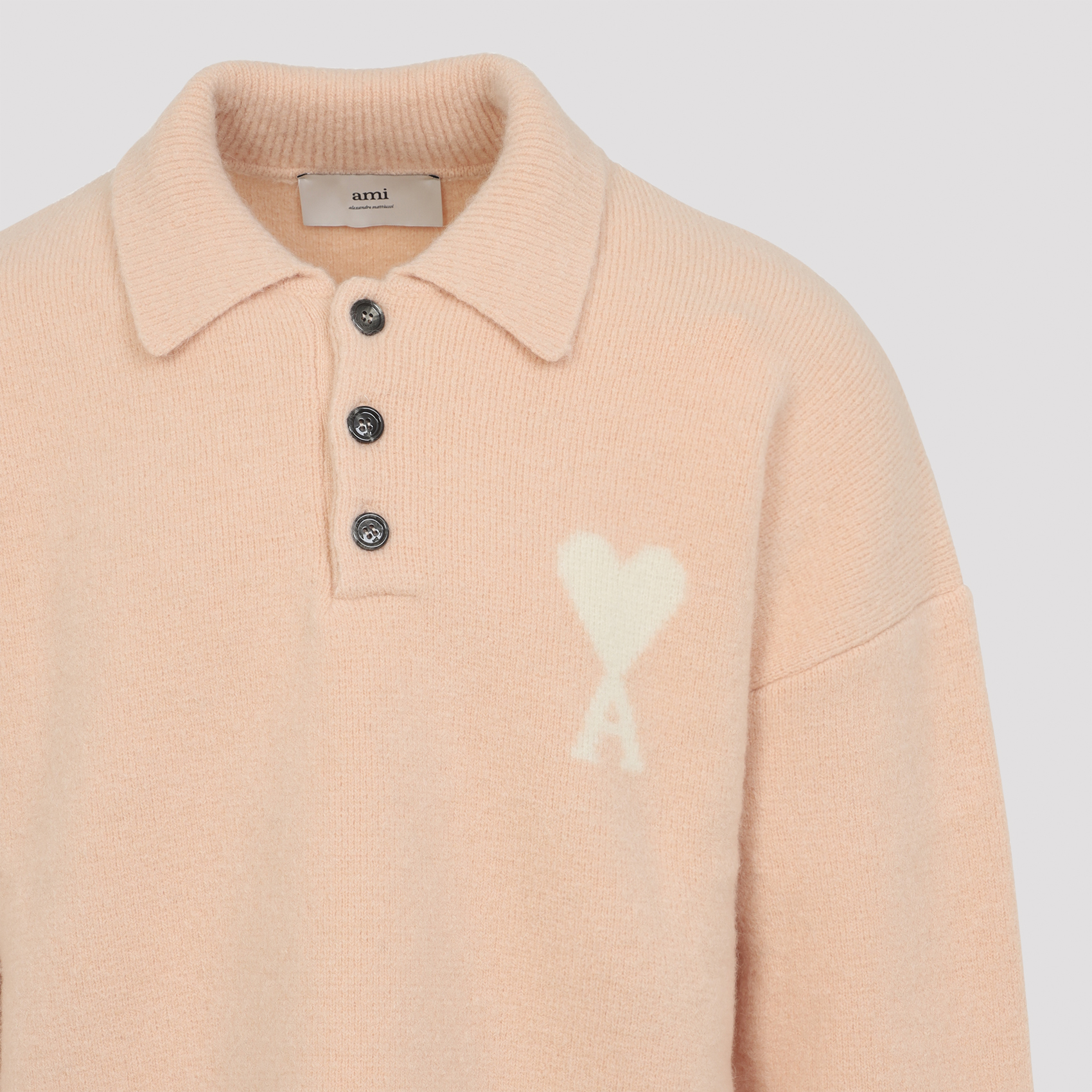 'Ami De Coeur' polo shirt UPL408KN01356807 (AMI Paris / ニット・セーター・カーディガン ) | AMI Paris (アミパリス)(3)