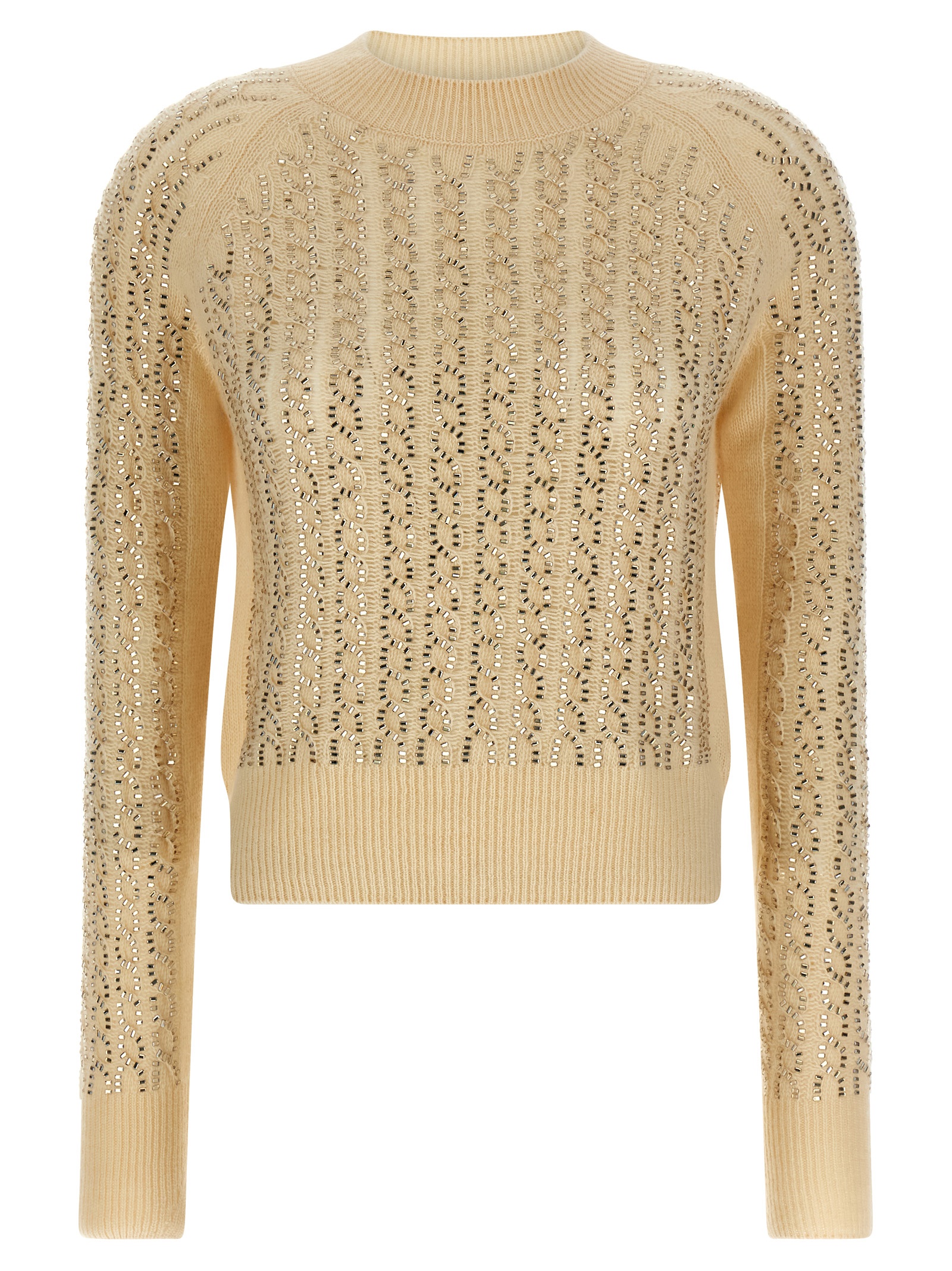 Baguette studded sweater D475M701CTBBW10110 (ERMANNO SCERVINO / ニット・セーター・カーディガン ) | ERMANNO SCERVINO (エルマンノ シェルヴィーノ)