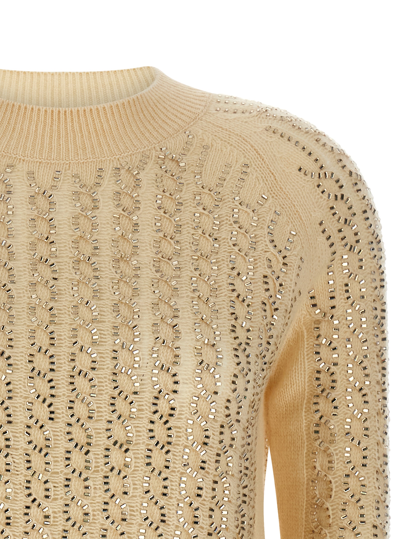 Baguette studded sweater D475M701CTBBW10110 (ERMANNO SCERVINO / ニット・セーター・カーディガン ) | ERMANNO SCERVINO (エルマンノ シェルヴィーノ)(2)