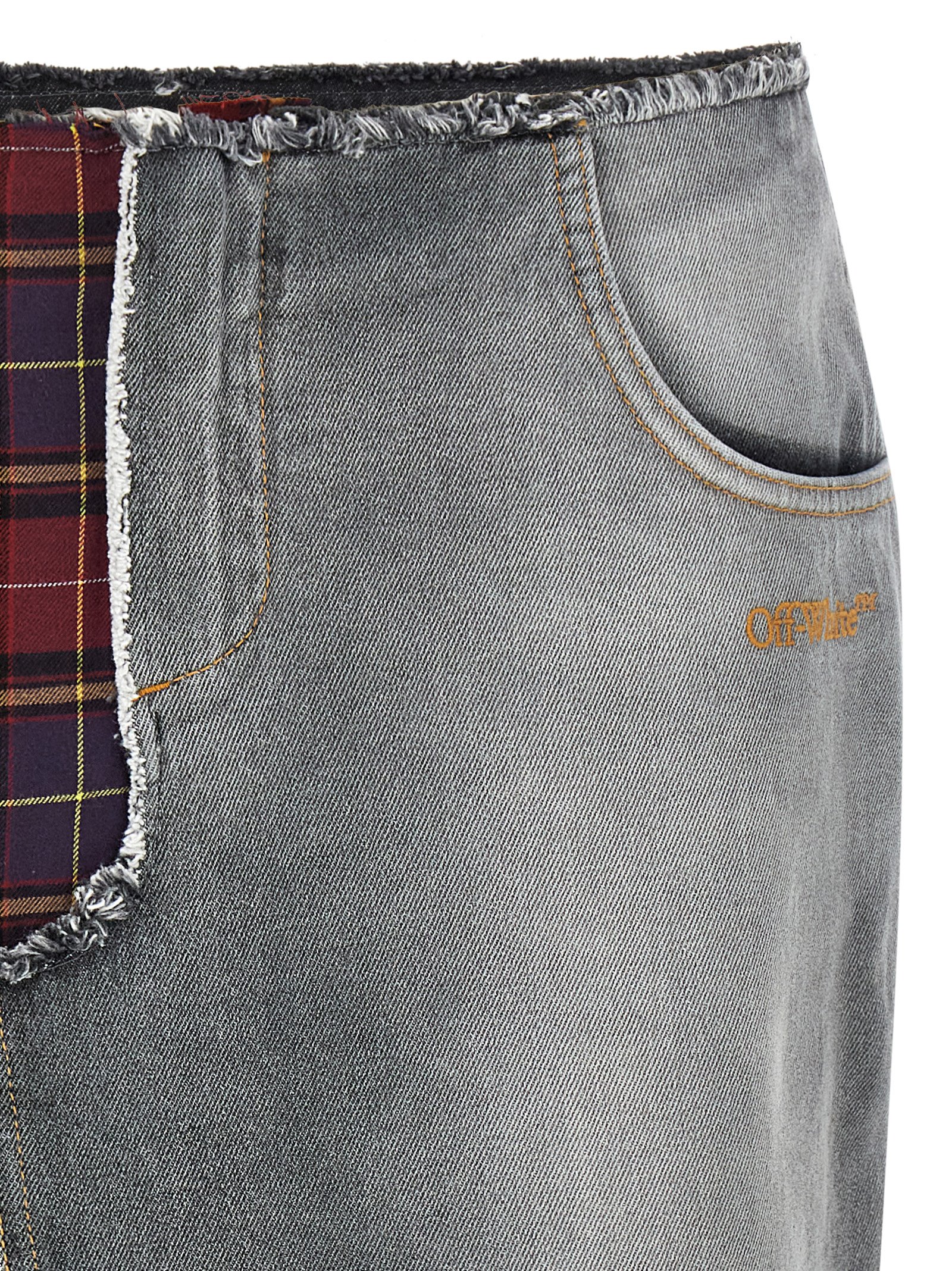 Patchwork skirt OWYF02FF25DEN00112601260 (Off-White / スカート ) | Off-White (オフホワイト)(2)