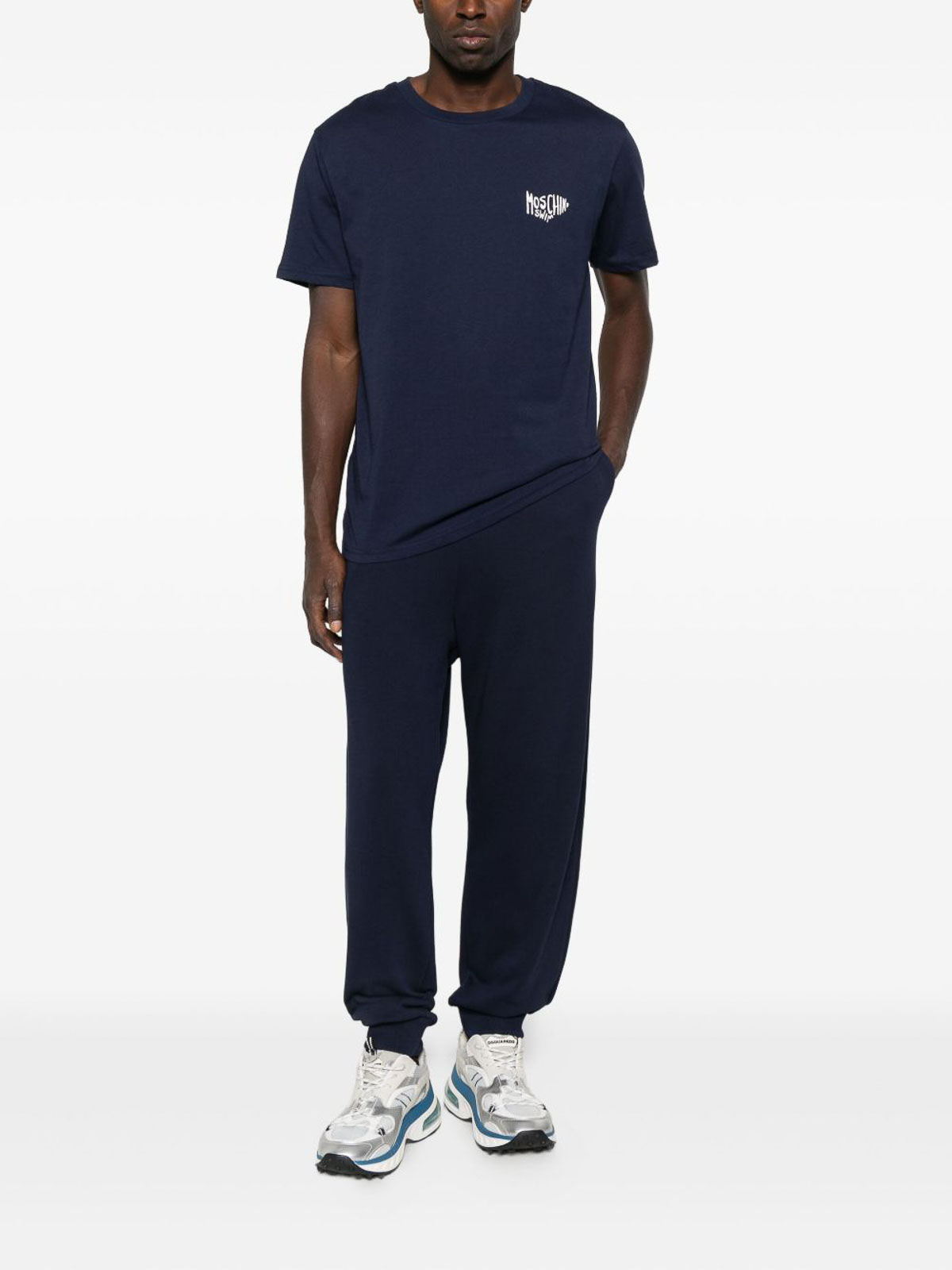 Cotton Short-Sleeved T-Shirt With Logo 070493120290 (MOSCHINO / Tシャツ・カットソー ) | MOSCHINO (モスキーノ)(3)