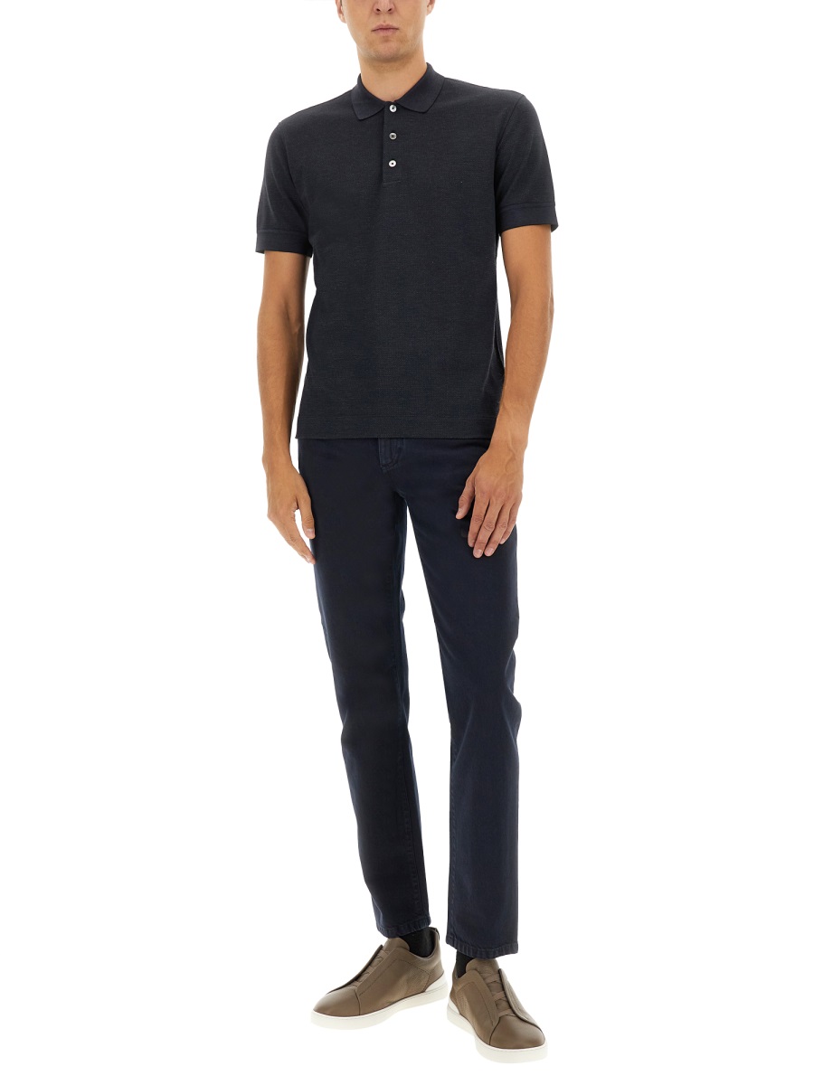 COTTON BLEND POLO SHIRT UG381A2G740B09 (ZEGNA / Tシャツ・カットソー ) | ZEGNA (ゼニア)(1)