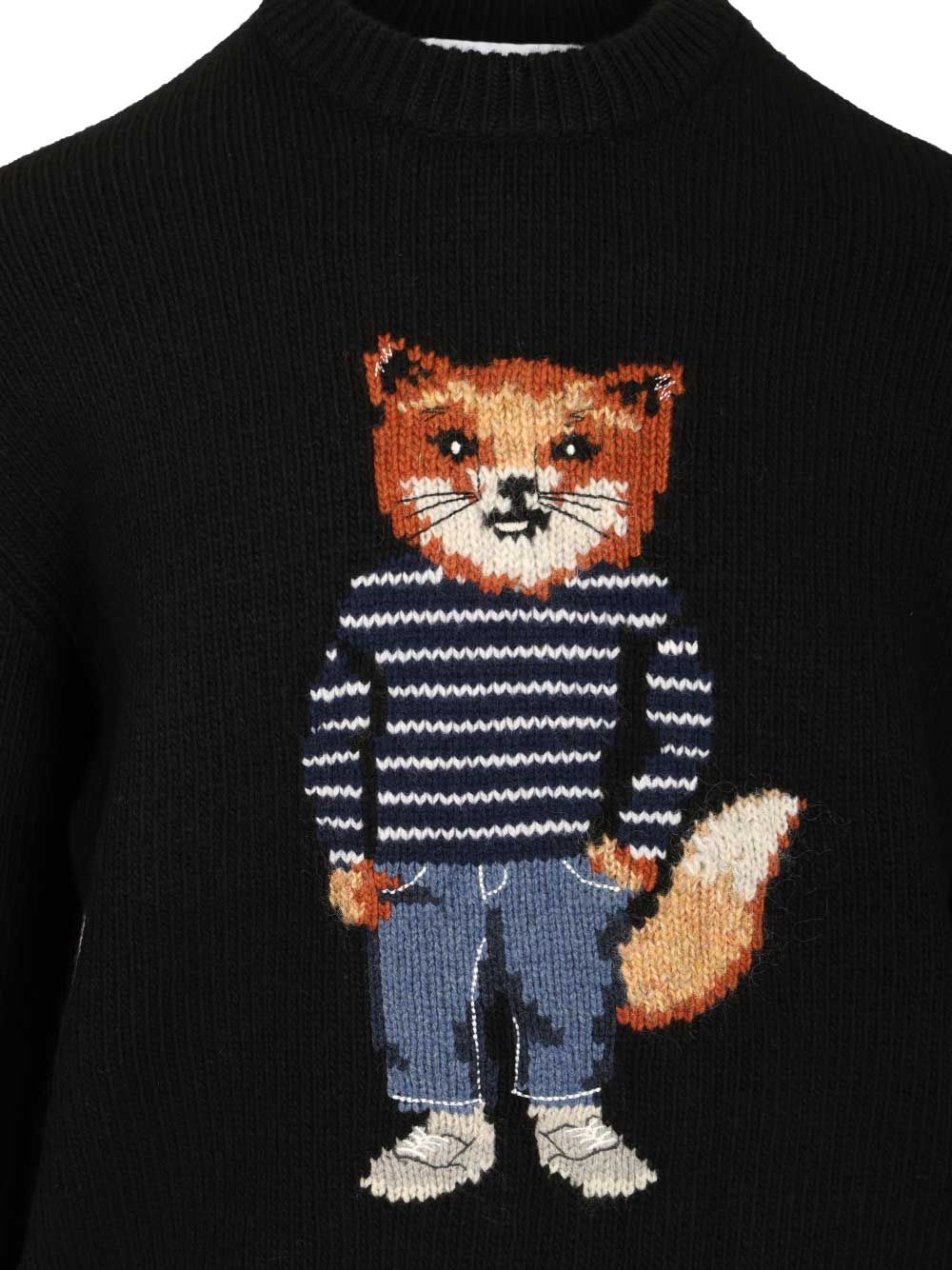 Merino wool sweater PM00806KH0002P199 (Maison Kitsuné / ニット・セーター・カーディガン ) | Maison Kitsuné (メゾン キツネ)(2)