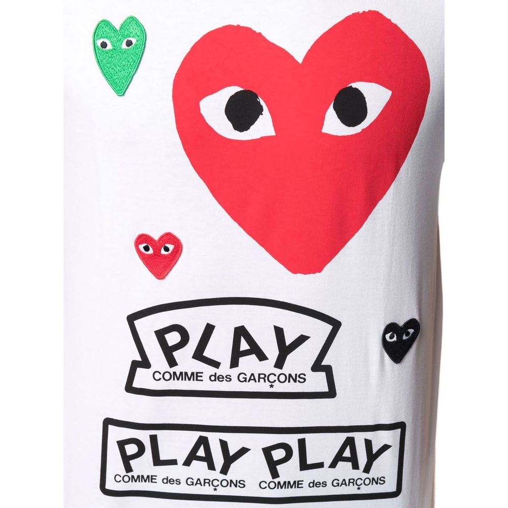 T-shirt Comme Des GarÇons Play AXT280WHITE (PLAY Comme Des Garçons / Tシャツ・カットソー ) | PLAY Comme Des Garçons (プレイ コムデギャルソン)(2)