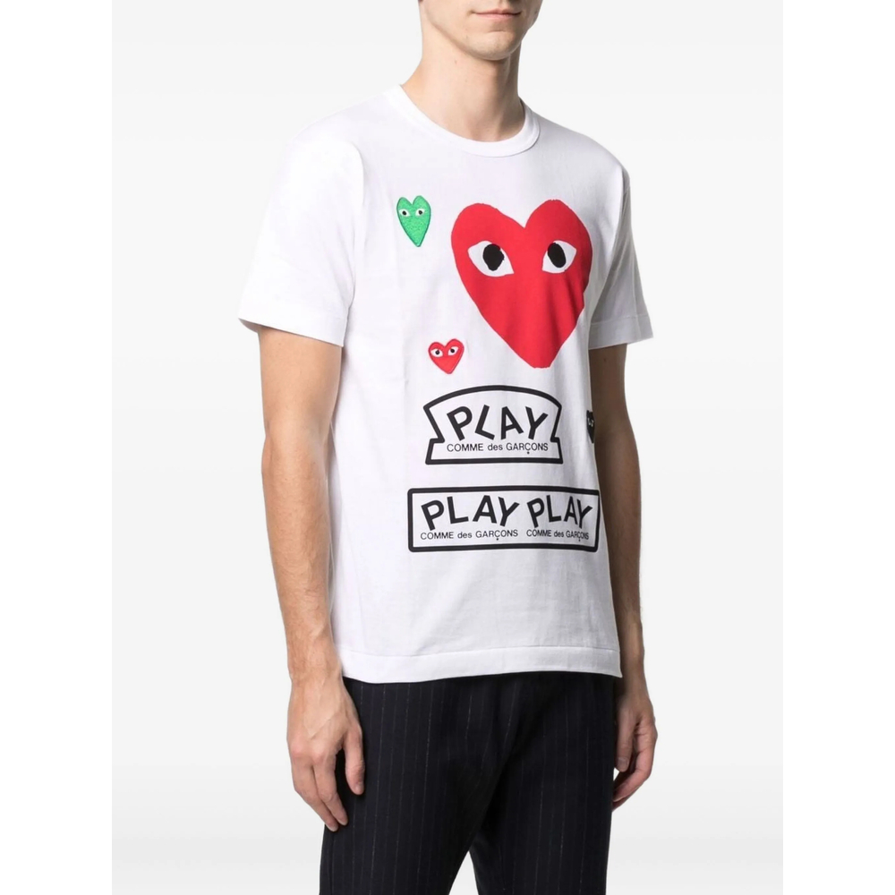 T-shirt Comme Des GarÇons Play AXT280WHITE (PLAY Comme Des Garçons / Tシャツ・カットソー ) | PLAY Comme Des Garçons (プレイ コムデギャルソン)(4)