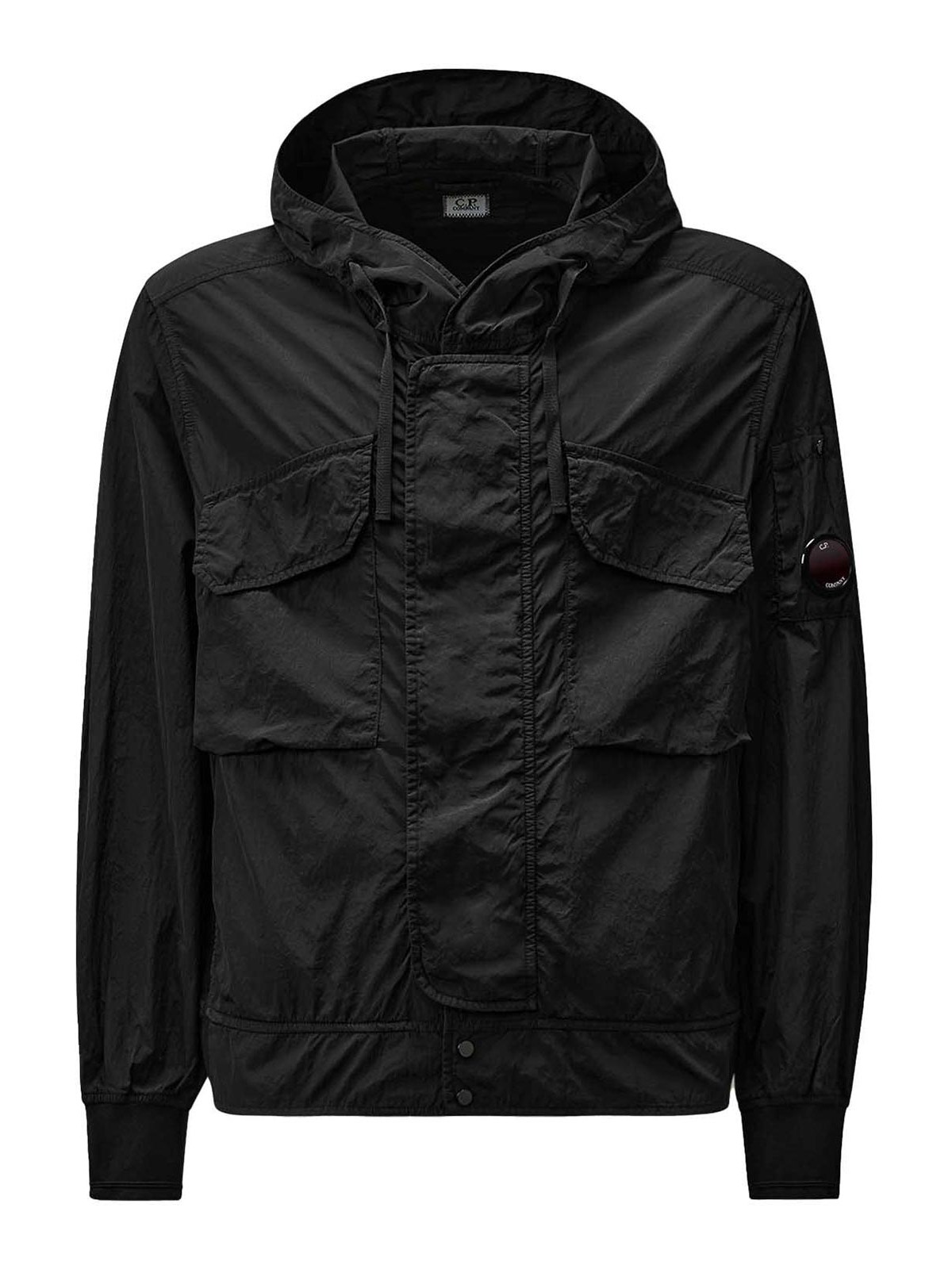 Chrome-r nylon jacket with logo detail 18CMOW011A005904G999 (C.P. Company / カジュアルジャケット ) | C.P. Company (シーピーカンパニー)